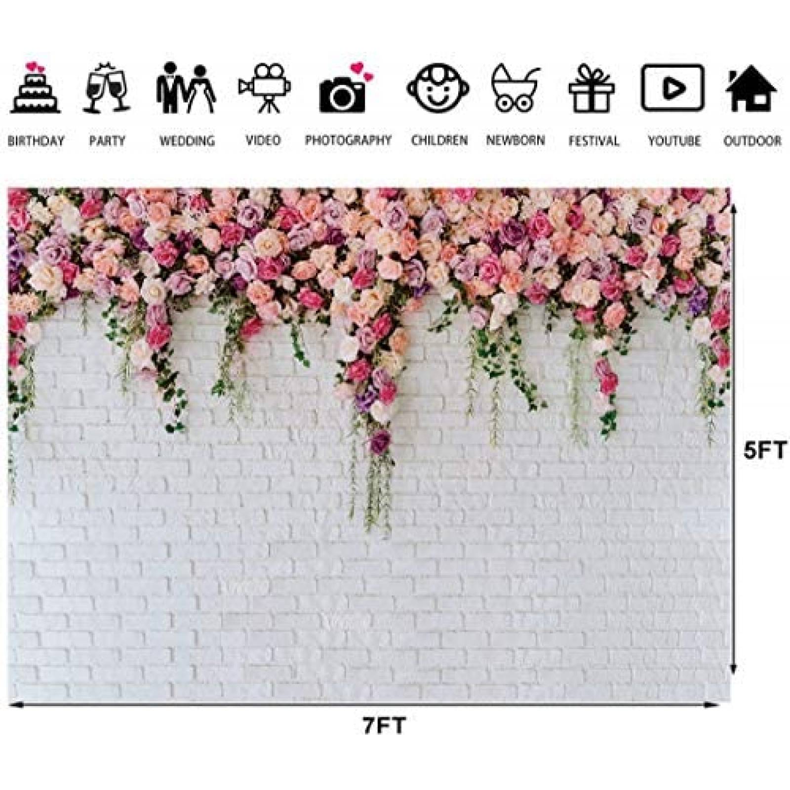 Fondo Fotografico LTLYH San Valentin Decoracion Bodas -Rosa