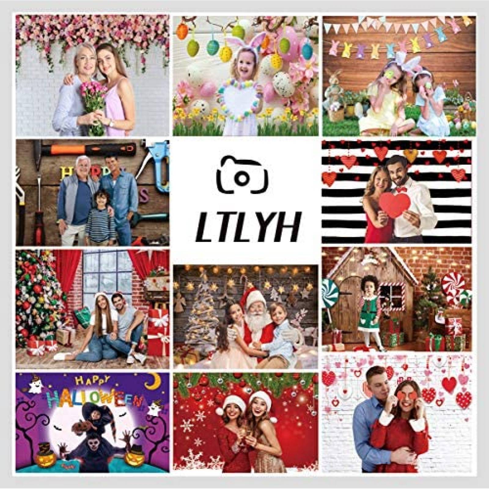 Fondo Fotografico LTLYH San Valentin Decoracion Bodas -Rosa