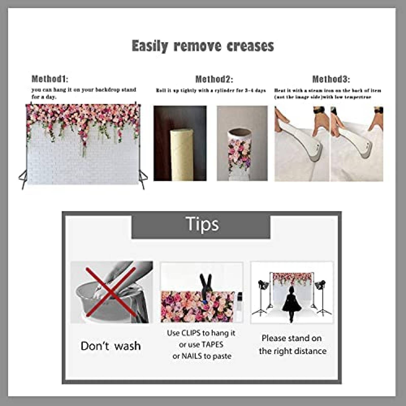 Fondo Fotografico LTLYH San Valentin Decoracion Bodas -Rosa