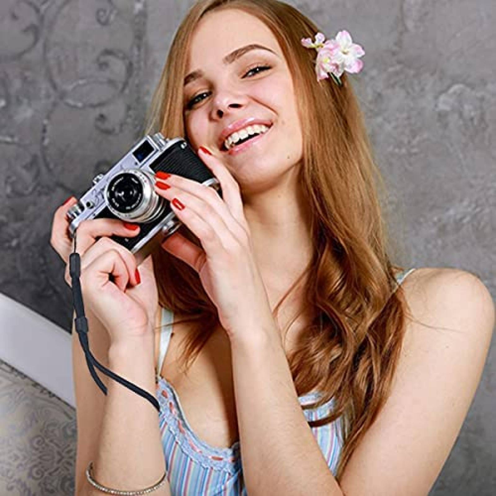 Correa para celular yuntop 5 pzs para muñeca -Negro