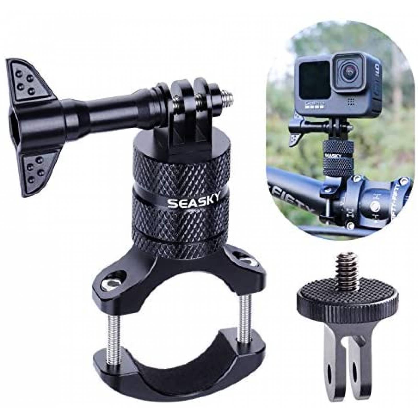 Montaje de Camara para Bicicleta Seasky para GoPro -Negro