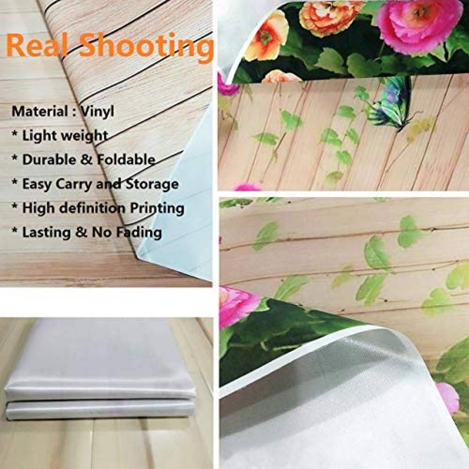 Telon de Fondo Sensfun Diseño 1er Cumpleaños 7x5ft -Amarillo