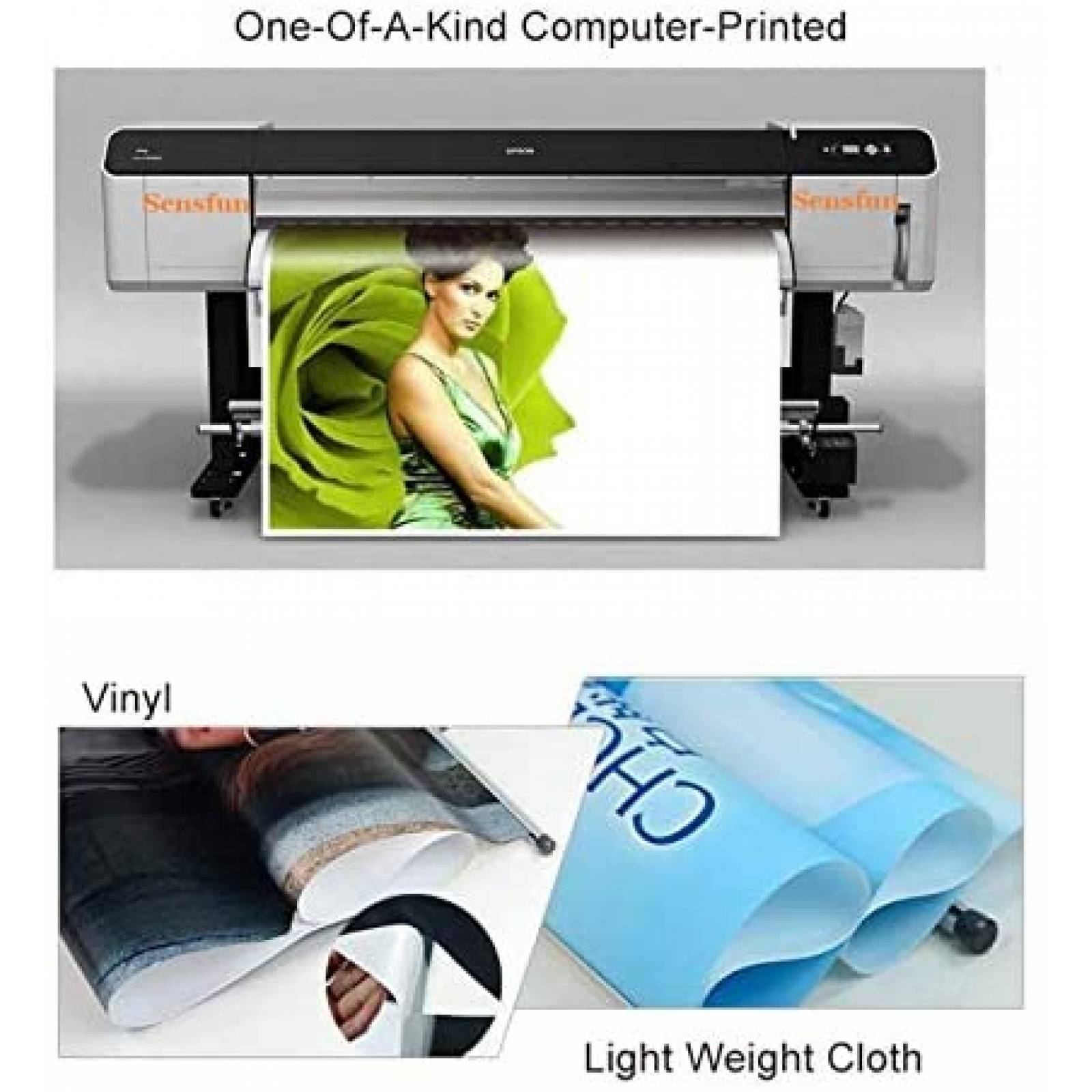 Telon de Fondo Sensfun Diseño 1er Cumpleaños 7x5ft -Amarillo