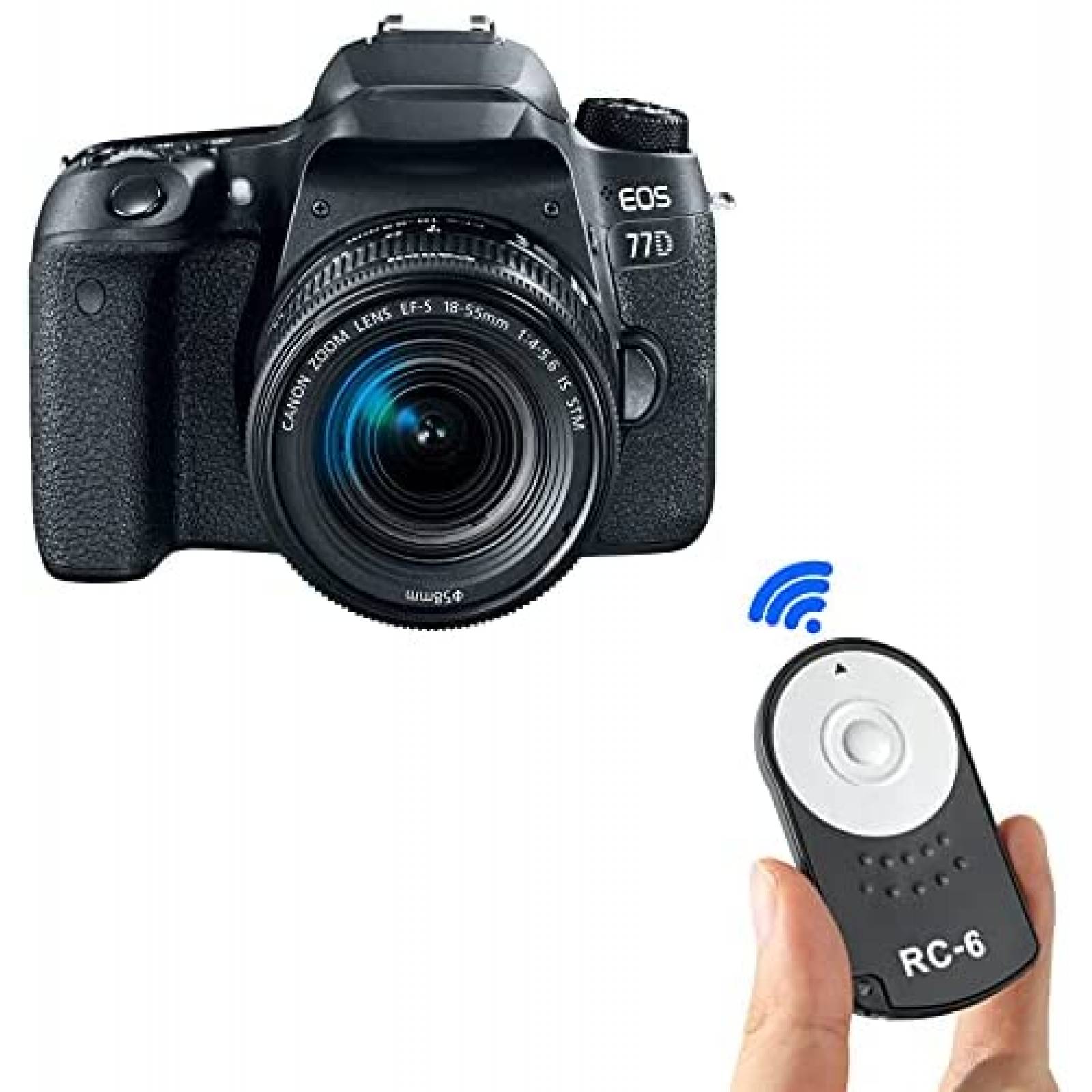 Control Remoto Ozuly RC-6 Camara Baterias Compatible -Negro