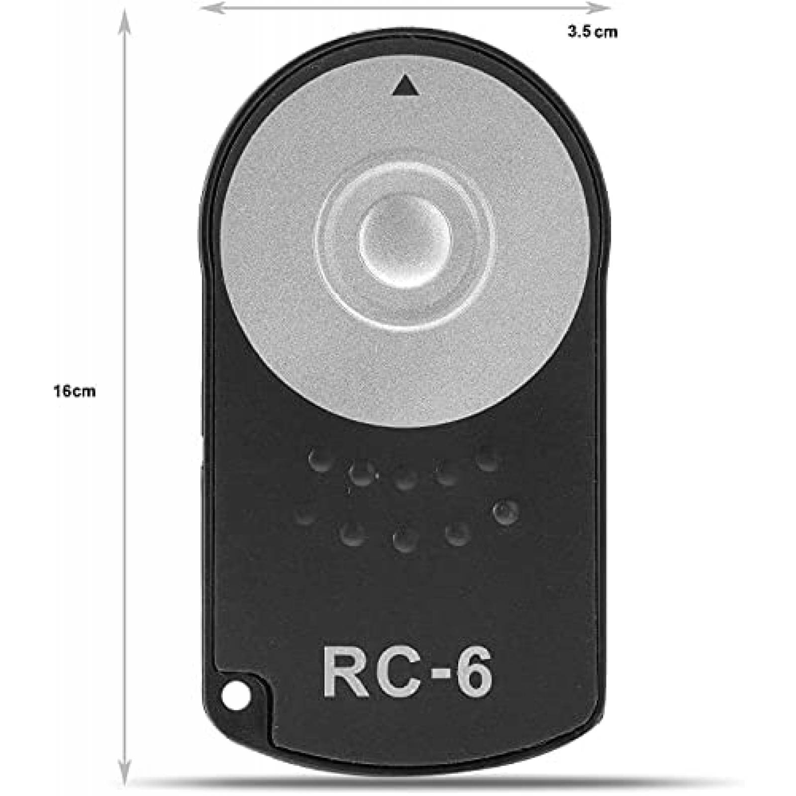 Control Remoto Ozuly RC-6 Camara Baterias Compatible -Negro