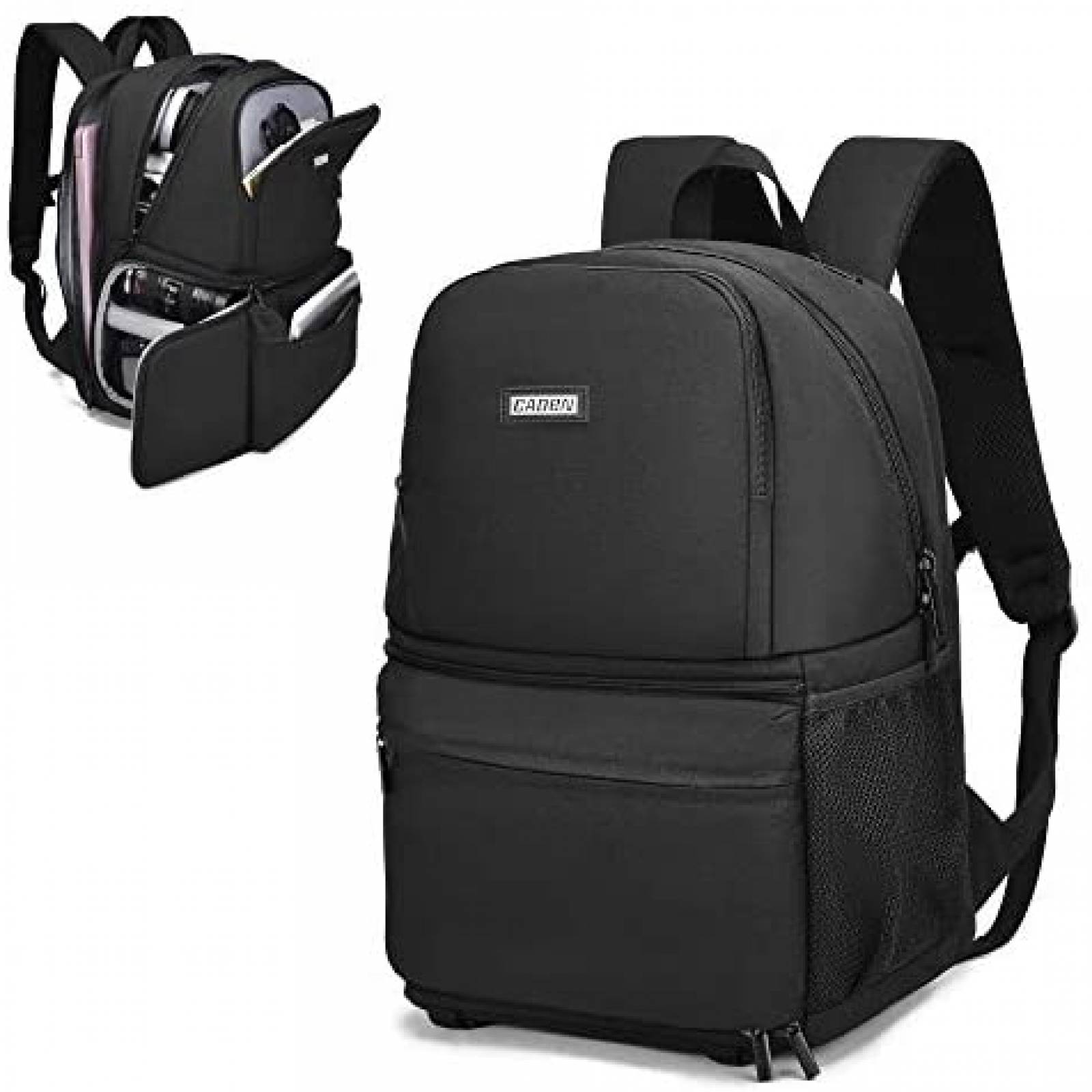 Mochila CADeN para Laptop 13'' y Camara DSLR -Negro