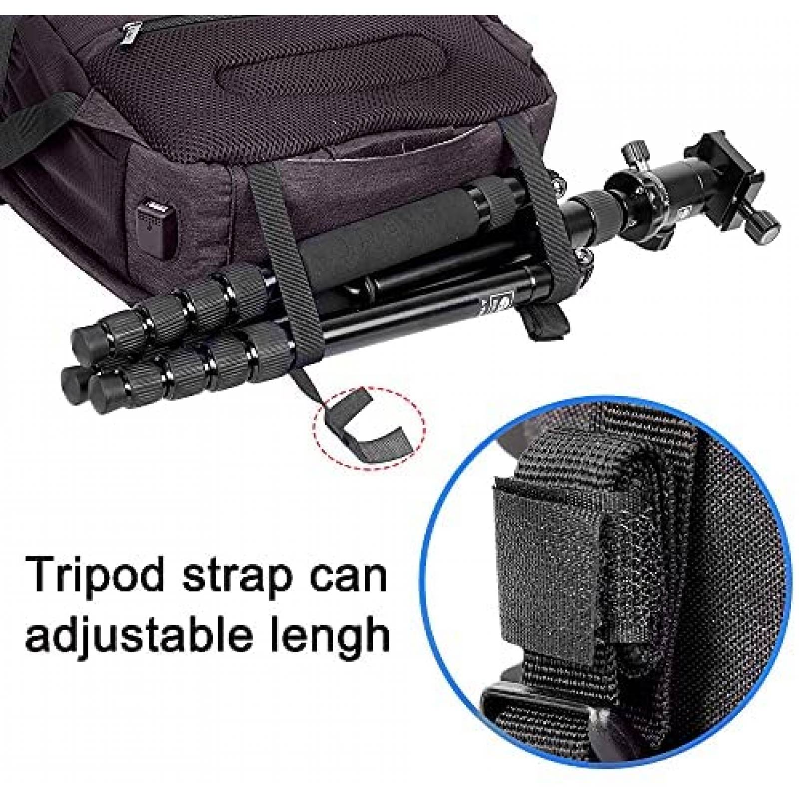 Mochila Organizadora Cwatcun para Camara DSLR Nikon -Negro