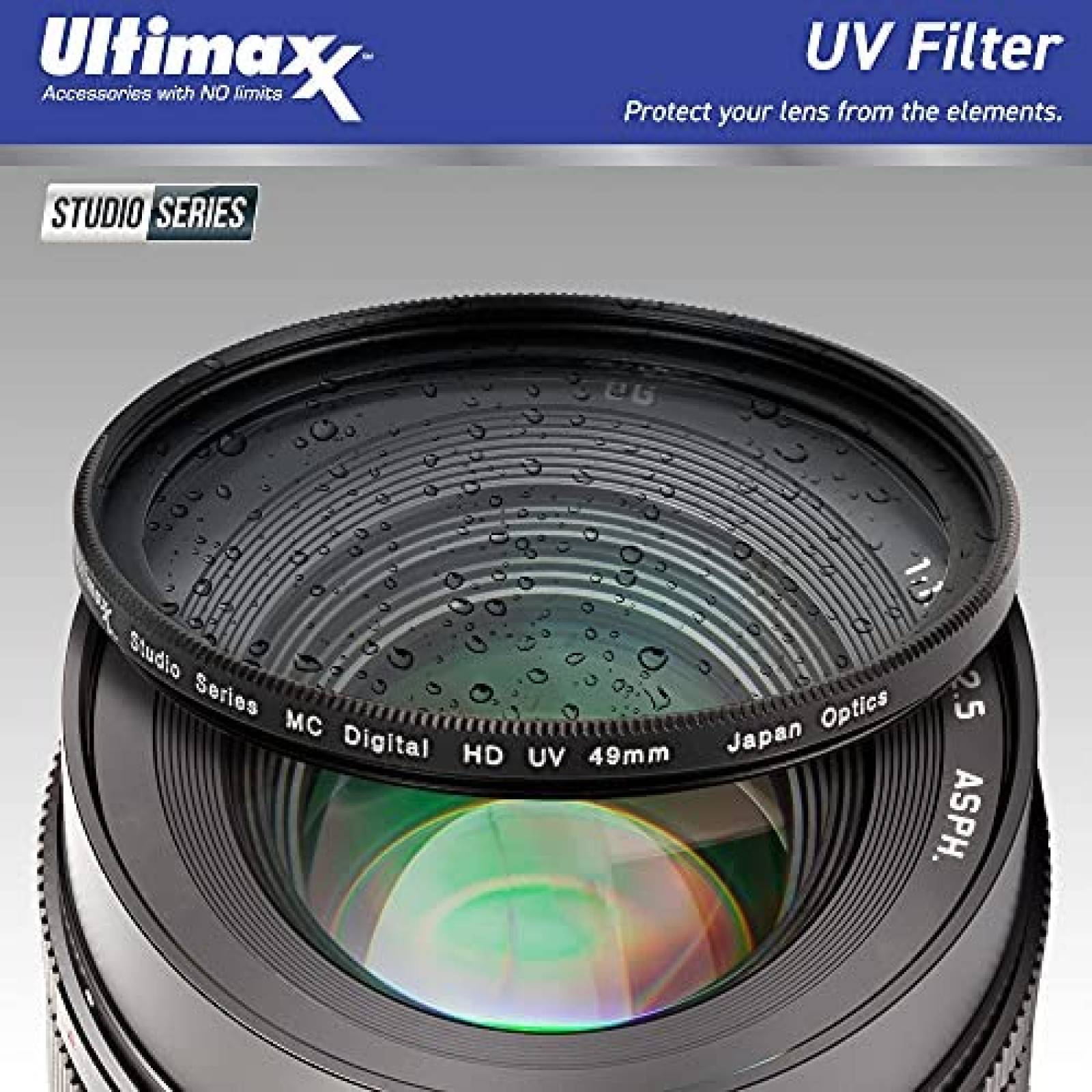 Set de Filtros Ultimaxx de 49mm para Canon EOS M6 -Negro
