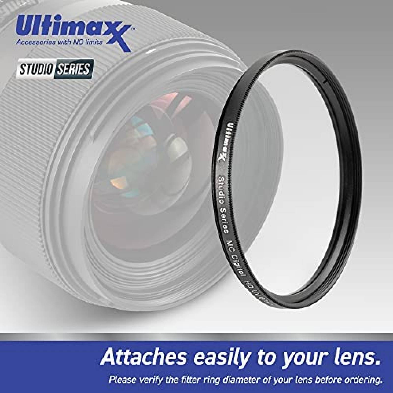 Set de Filtros Ultimaxx de 49mm para Canon EOS M6 -Negro