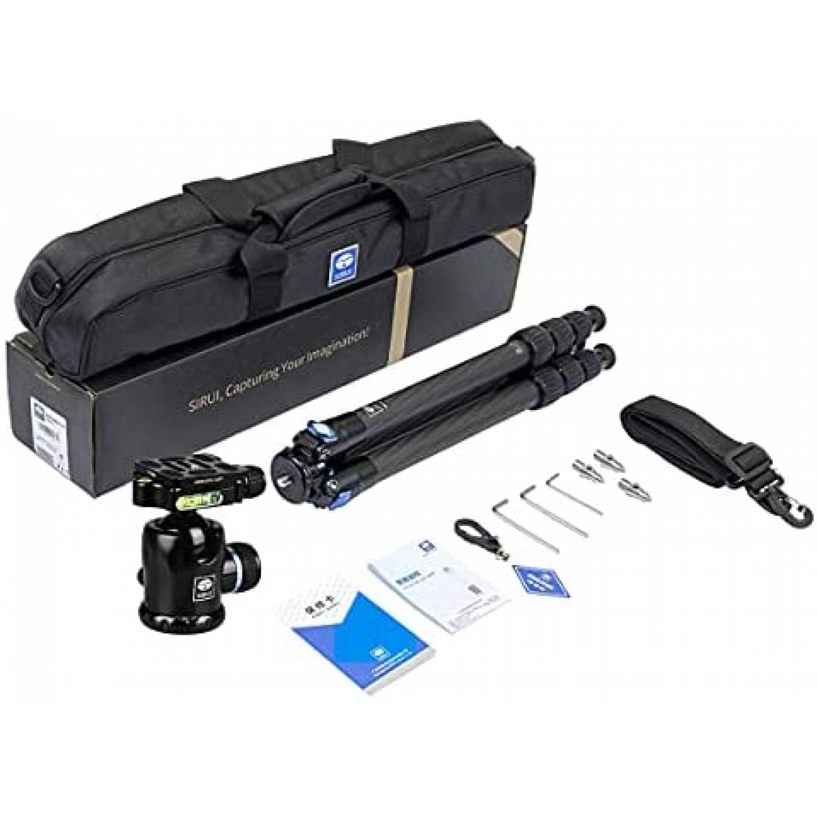 Tripode SIRUI AM-284 de Fibra de Carbono para Camara -Negro