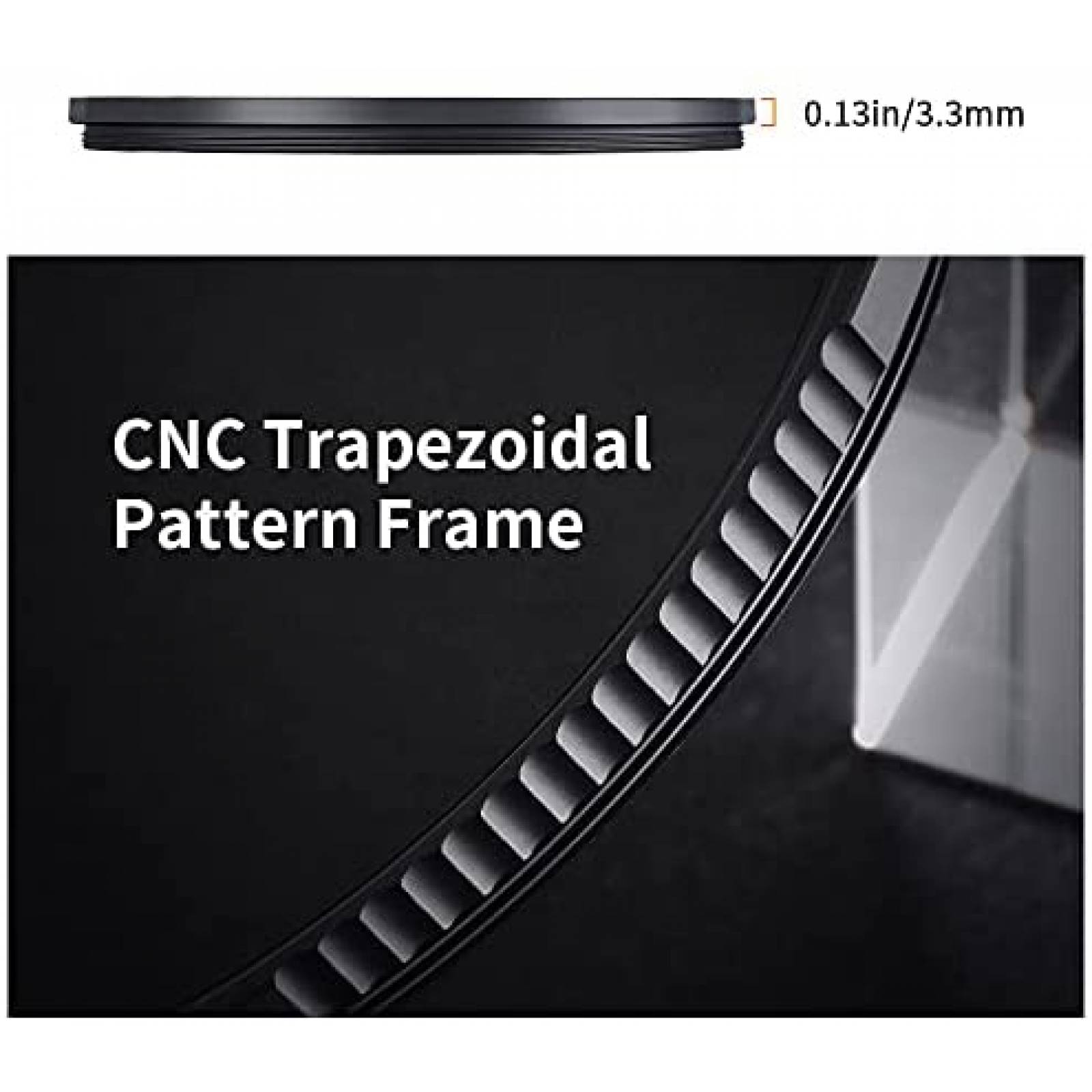 Filtro K&F Concept 58mm Negro Suave 1/4 -Transparente