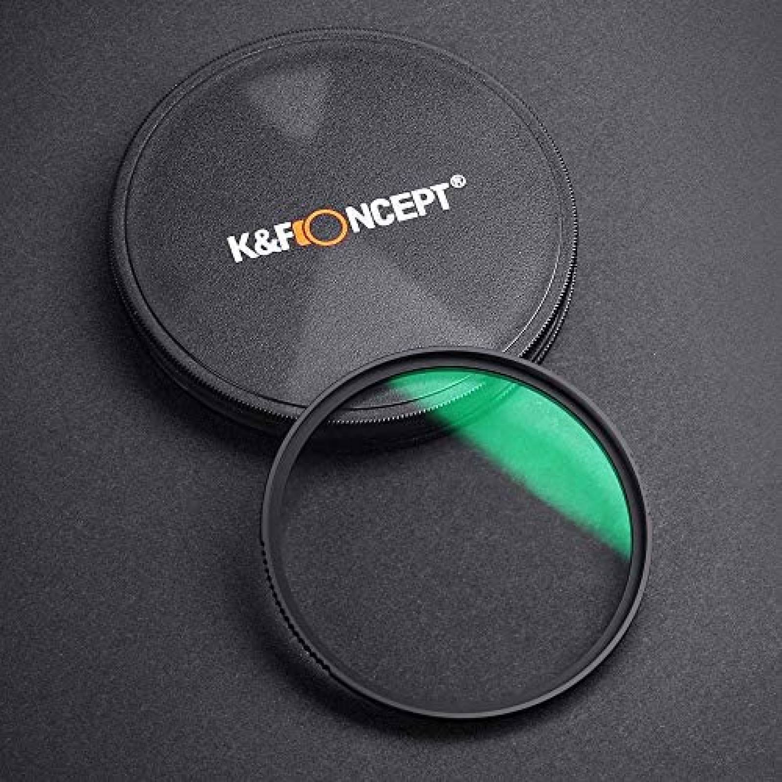 Filtro K&F Concept 58mm Negro Suave 1/4 -Transparente