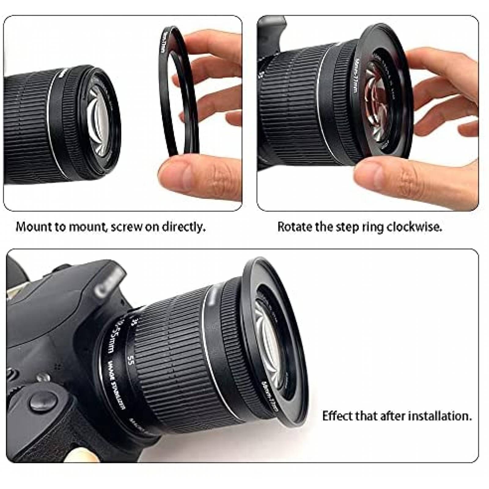 Adaptador LingoFoto para Filtro de Lente de Camara 105-95mm