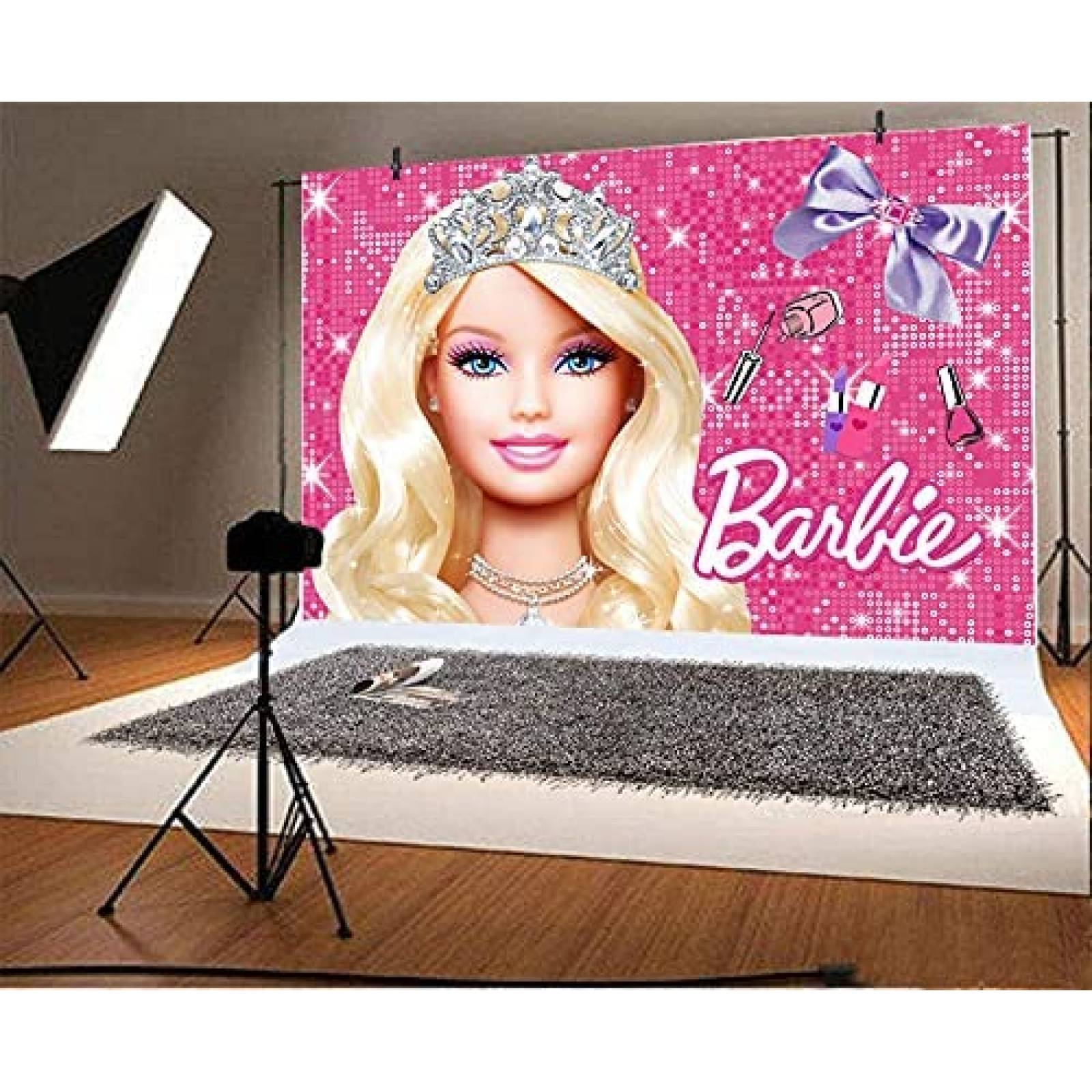 Fondo Fotografia withu Barbie Decoracion Estudio -Rosa