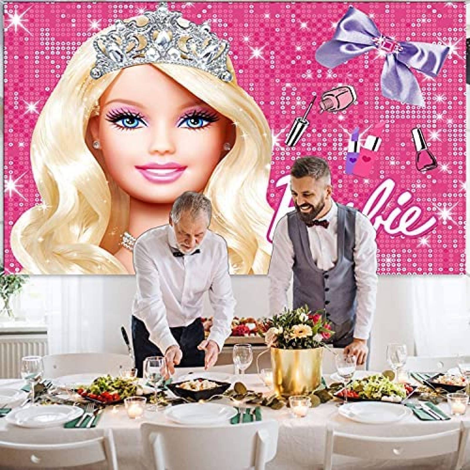 Fondo Fotografia withu Barbie Decoracion Estudio -Rosa