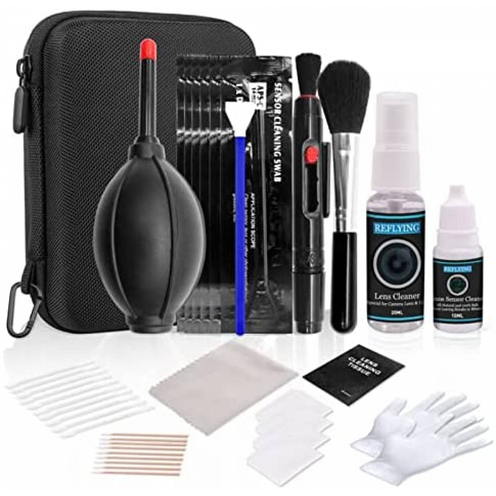 Kit de limpieza para camara con estuche REFLYING x37 -Negro