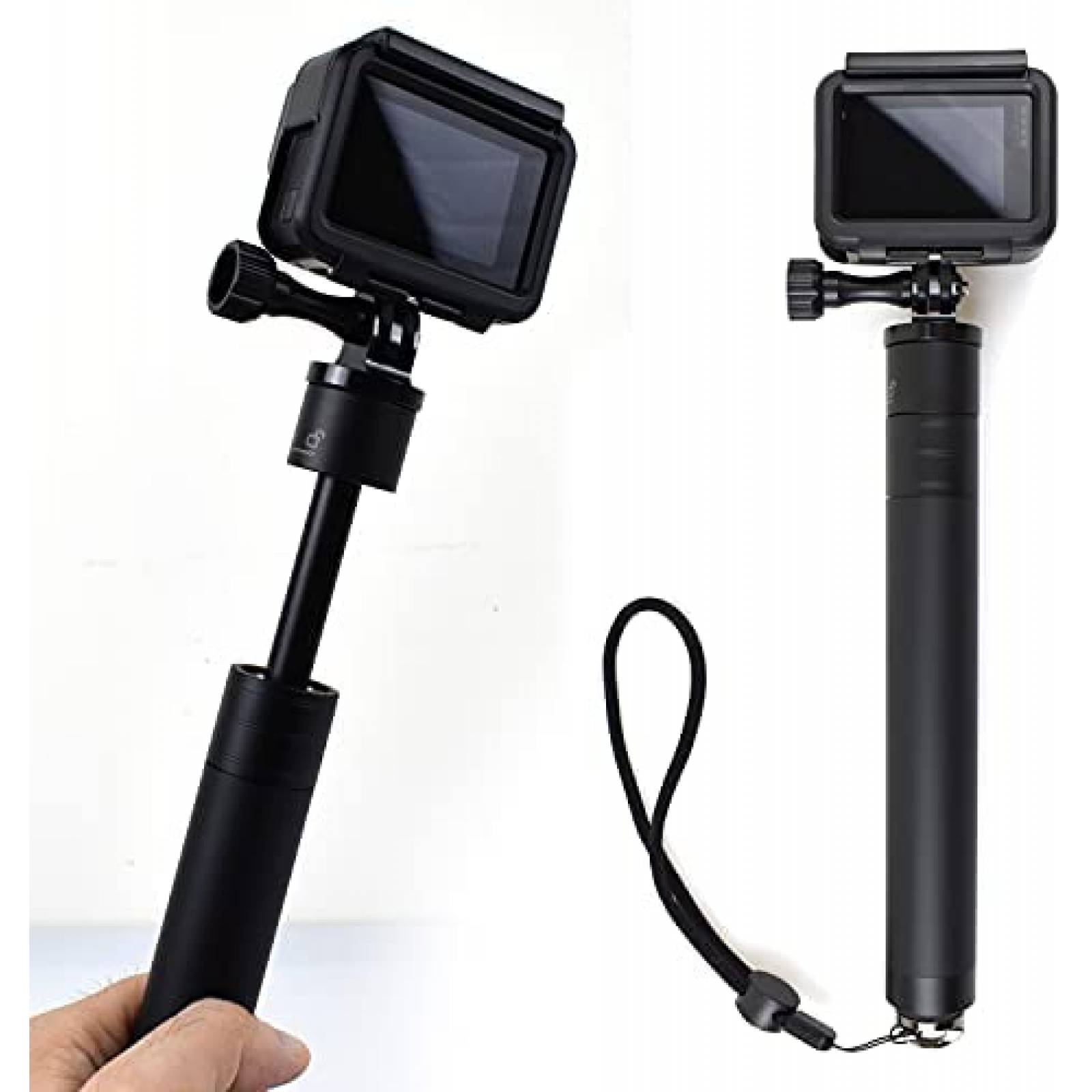 Palo de Selfie EaxanPic 19-74cm para Camara de Accion -Negro