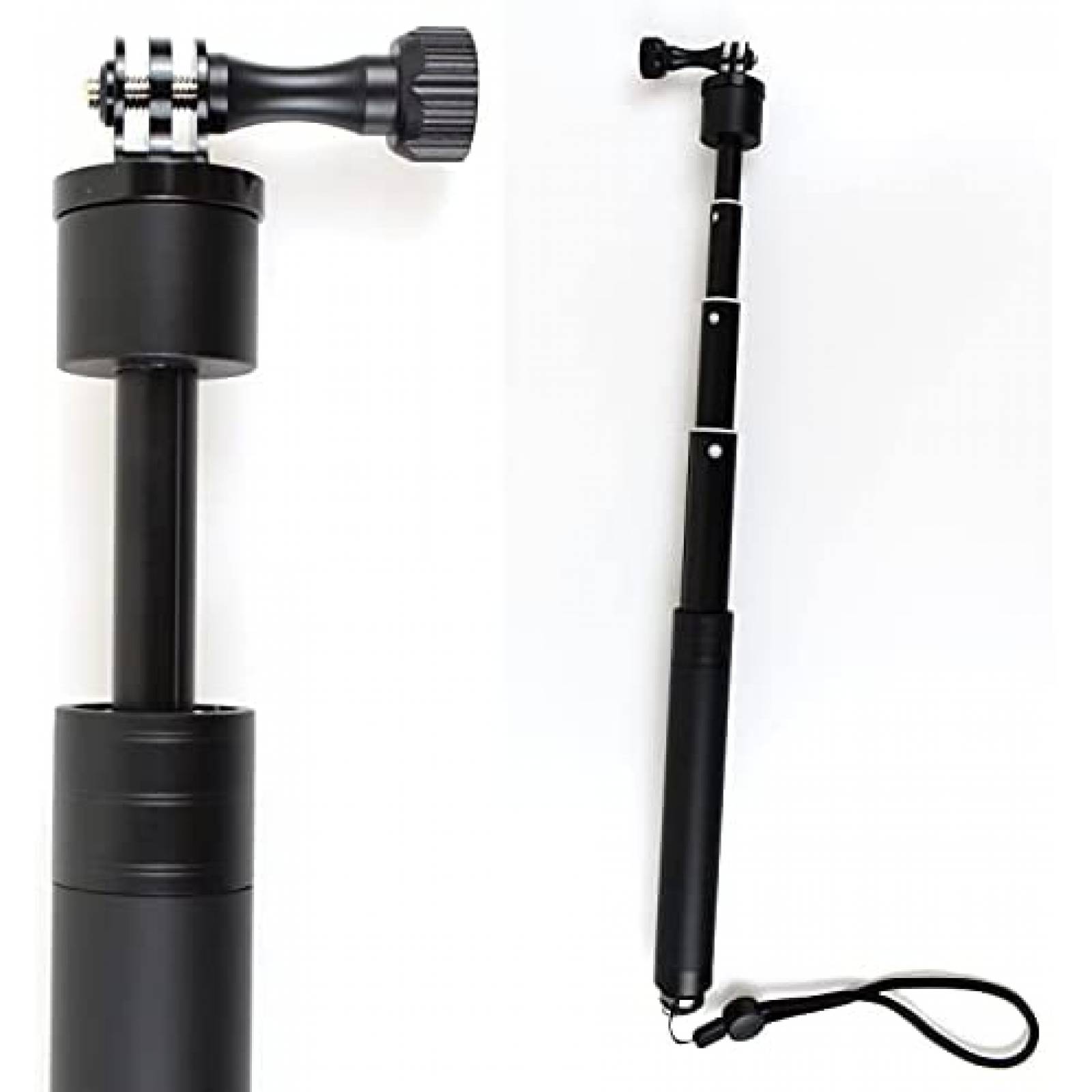 Palo de Selfie EaxanPic 19-74cm para Camara de Accion -Negro