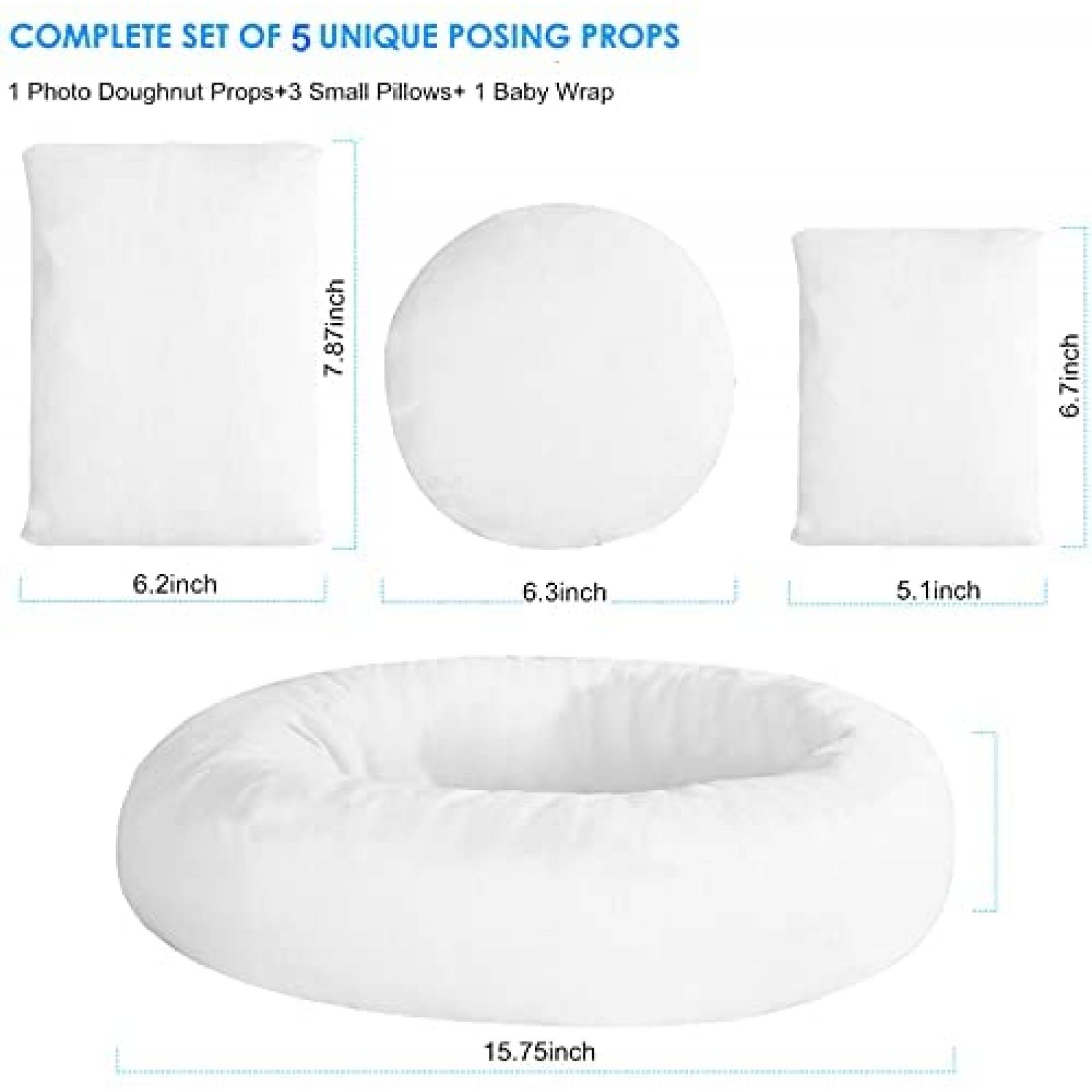 Almohadas SPOKKI Accesorios para Fotografia -Blanco
