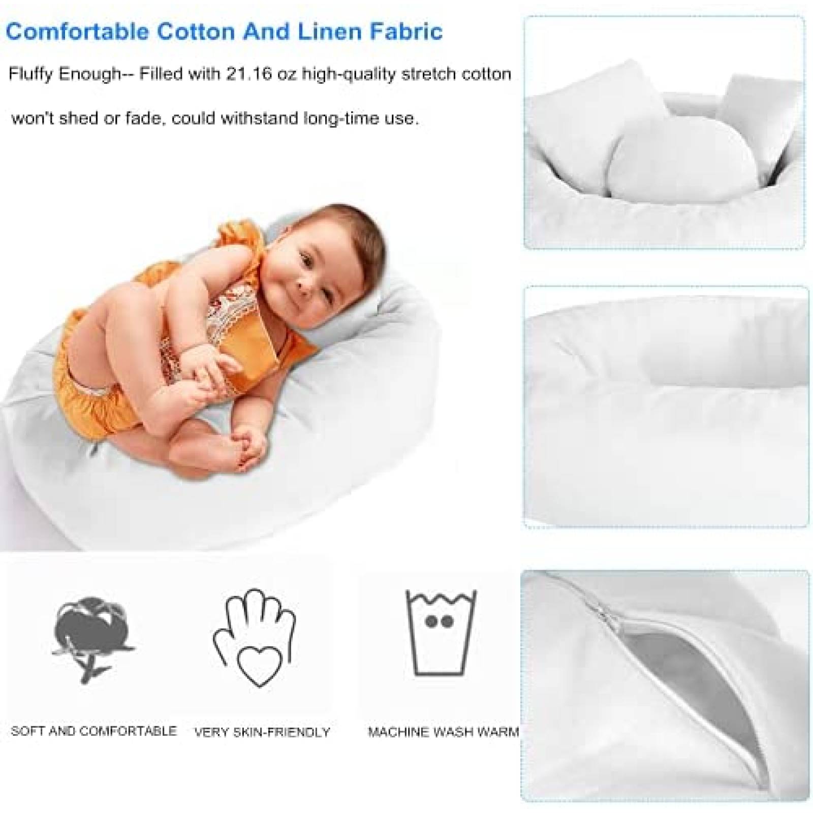 Almohadas SPOKKI Accesorios para Fotografia -Blanco