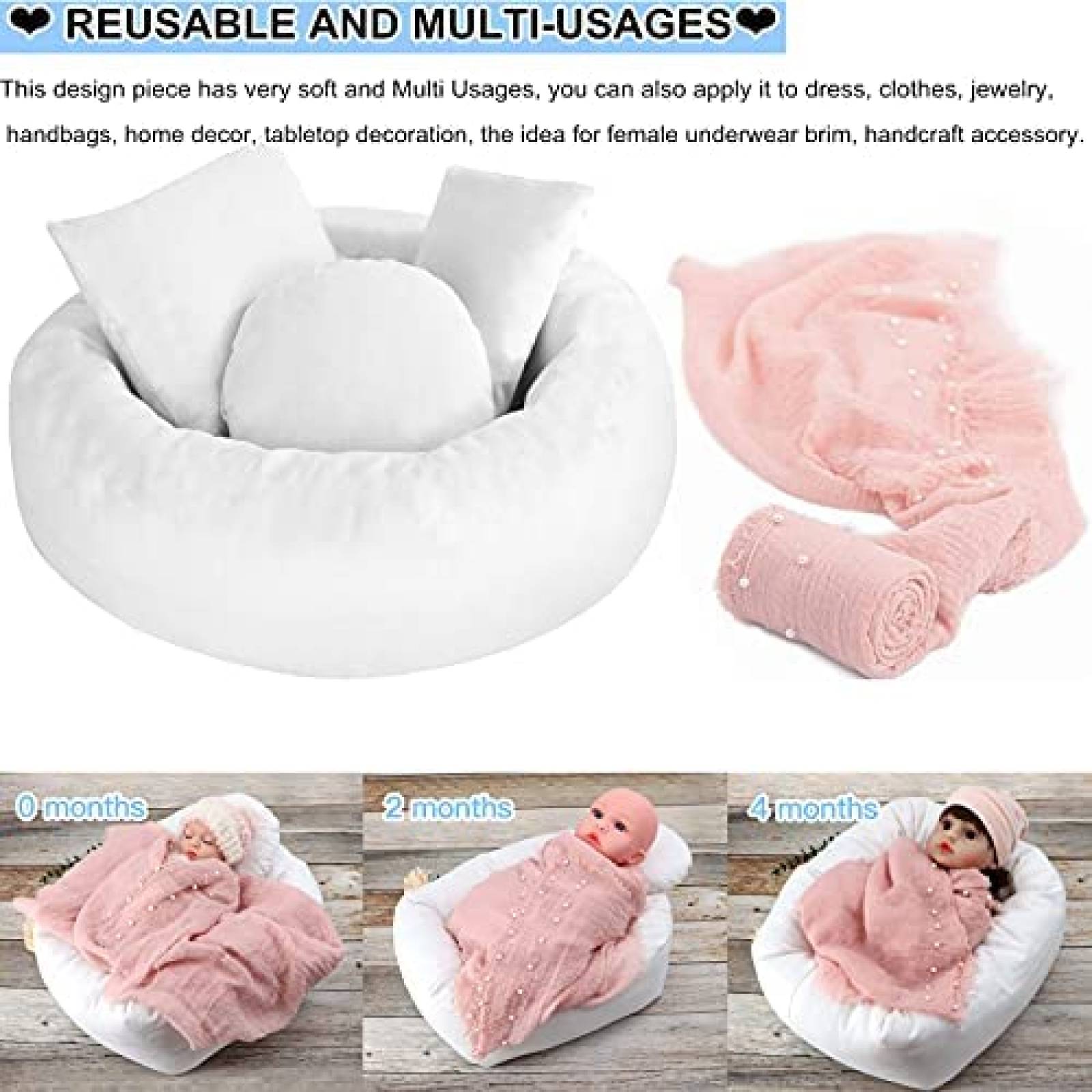 Almohadas SPOKKI Accesorios para Fotografia -Blanco