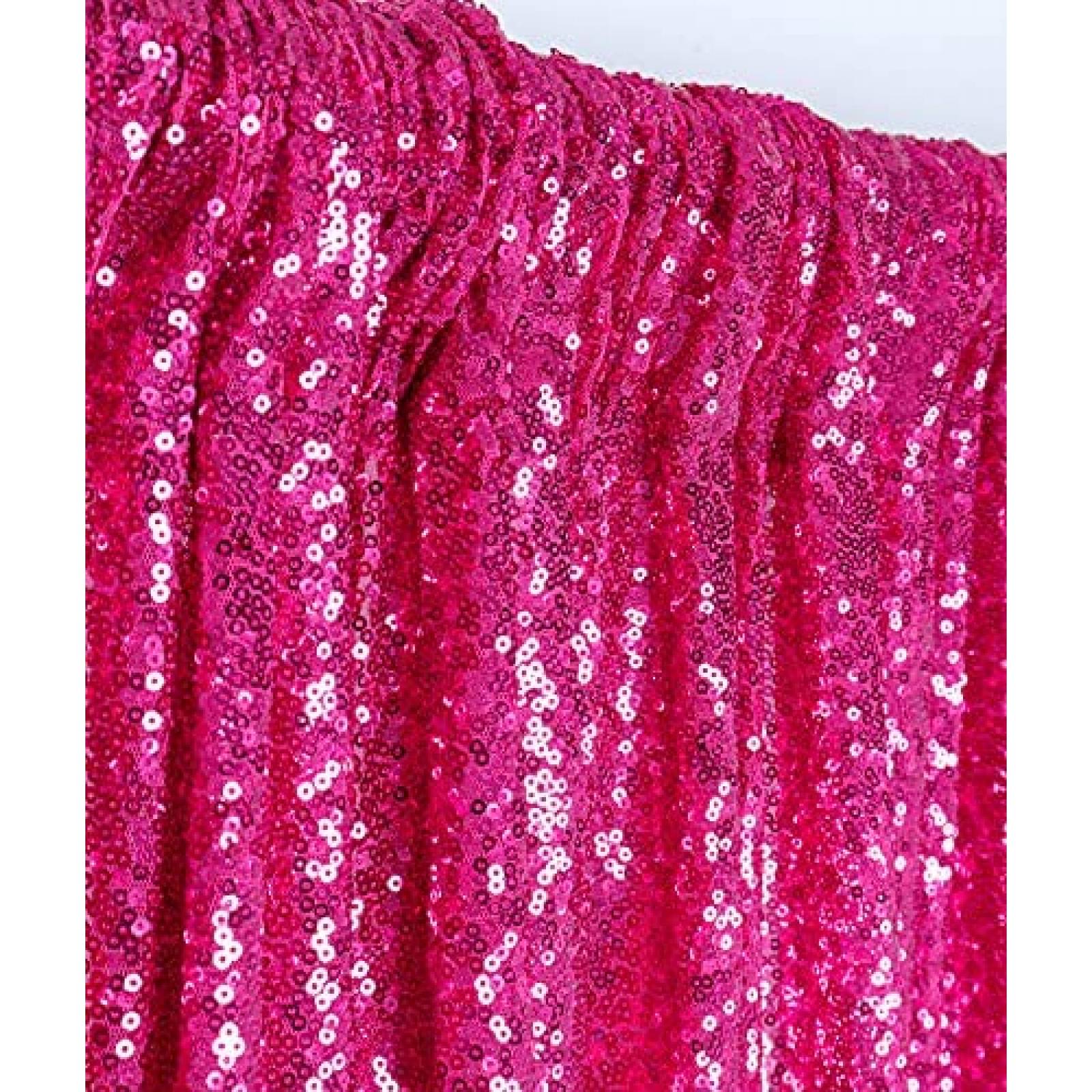 Cortina ShinyBeauty De Fondo Decorativo Lentejuelas 8 x 8ft