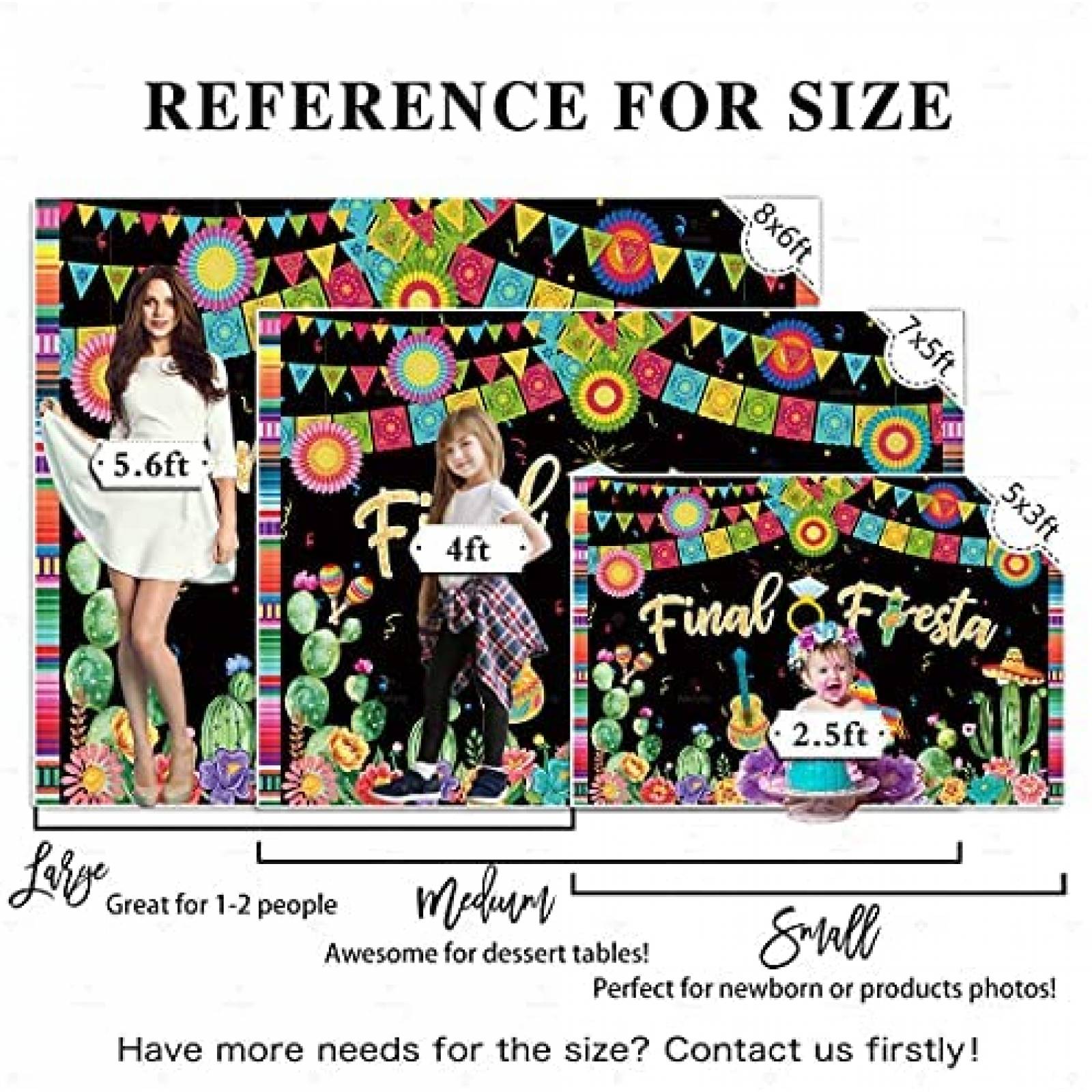 Fondo Fotografia Allenjoy Fiesta Mexicana Decoracion -Negro