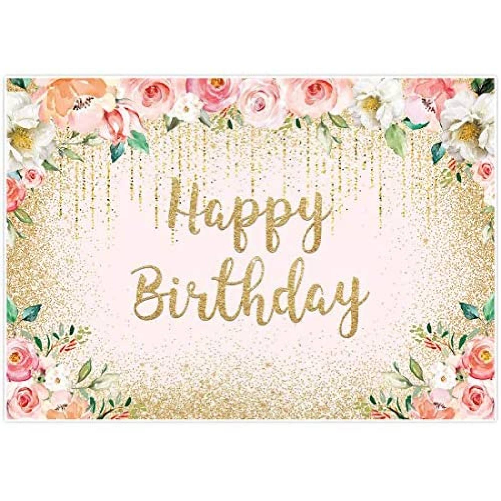 Telon Alenjoy Happy Birthday Fondo Decorativo 7 x 5 ft