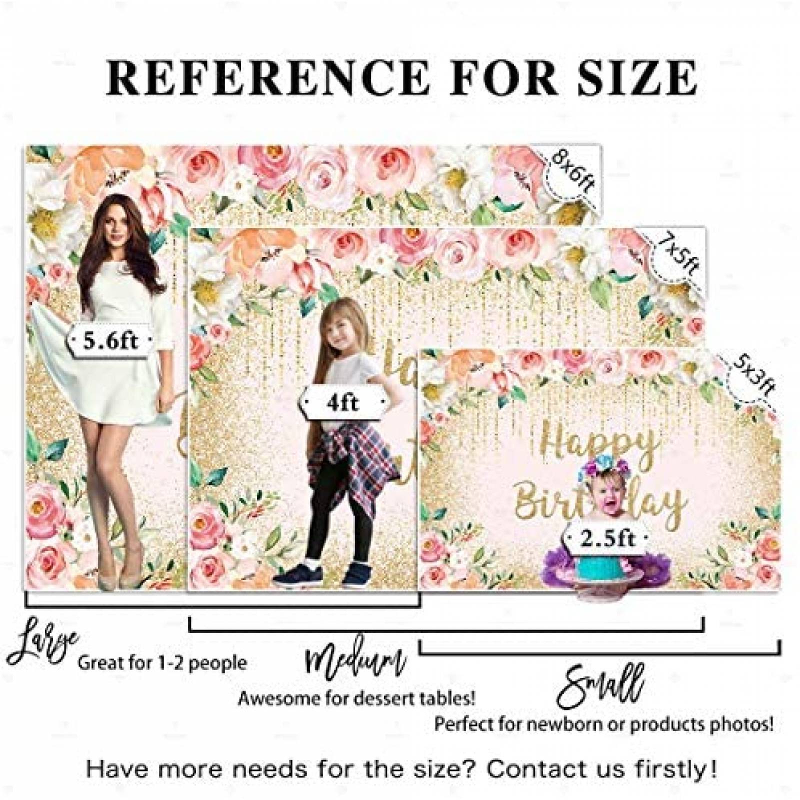 Telon Alenjoy Happy Birthday Fondo Decorativo 7 x 5 ft