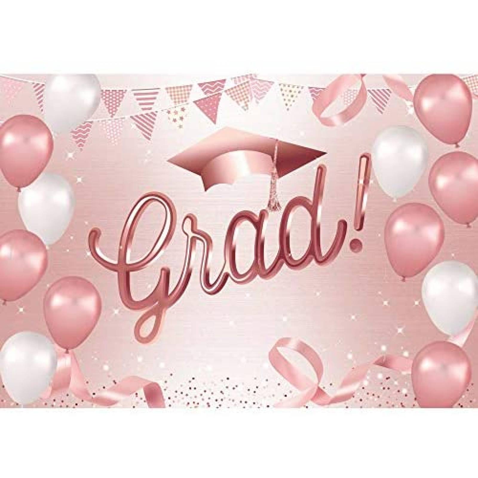 Fondo de Fotografia Miktwe de Graduacion 7x5 Pies -Rosa