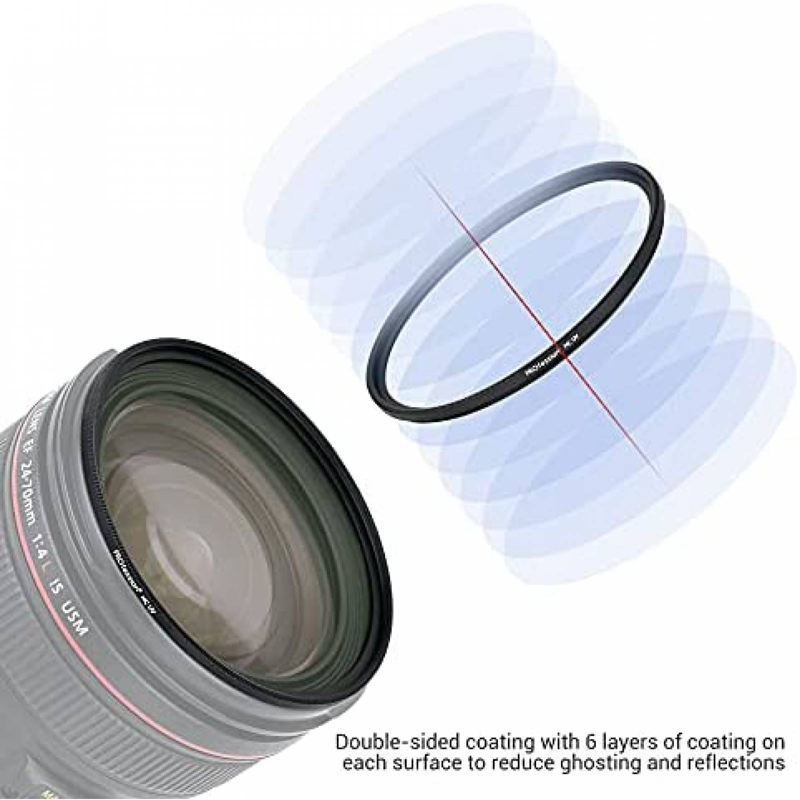 Filtro PROfezzion UV 82mm para Lente de Camara -Negro
