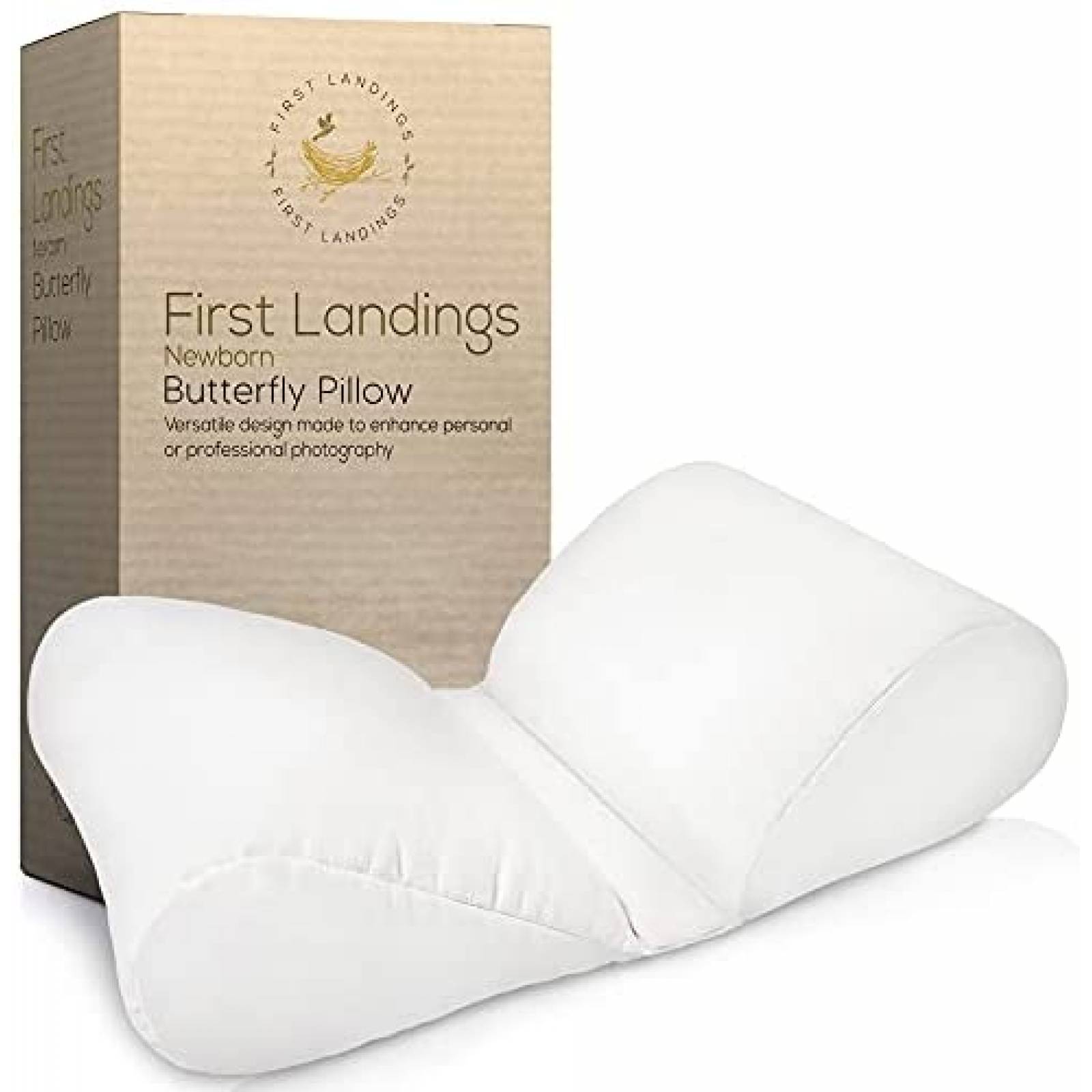 Almohada para fotografia bebe Newborn tipo mariposa -Blanco