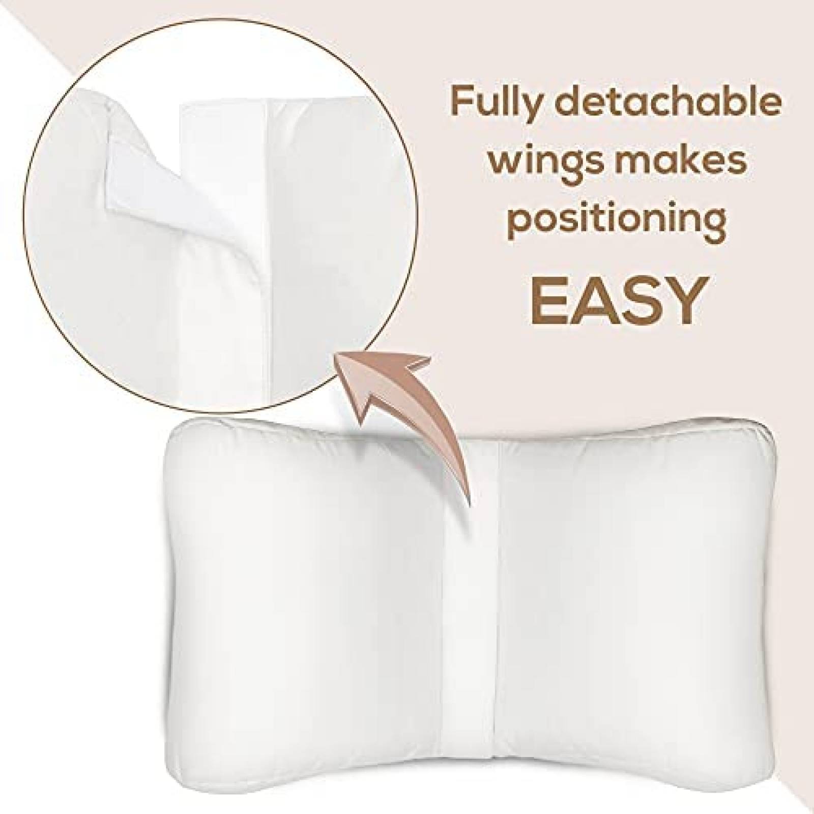 Almohada para fotografia bebe Newborn tipo mariposa -Blanco