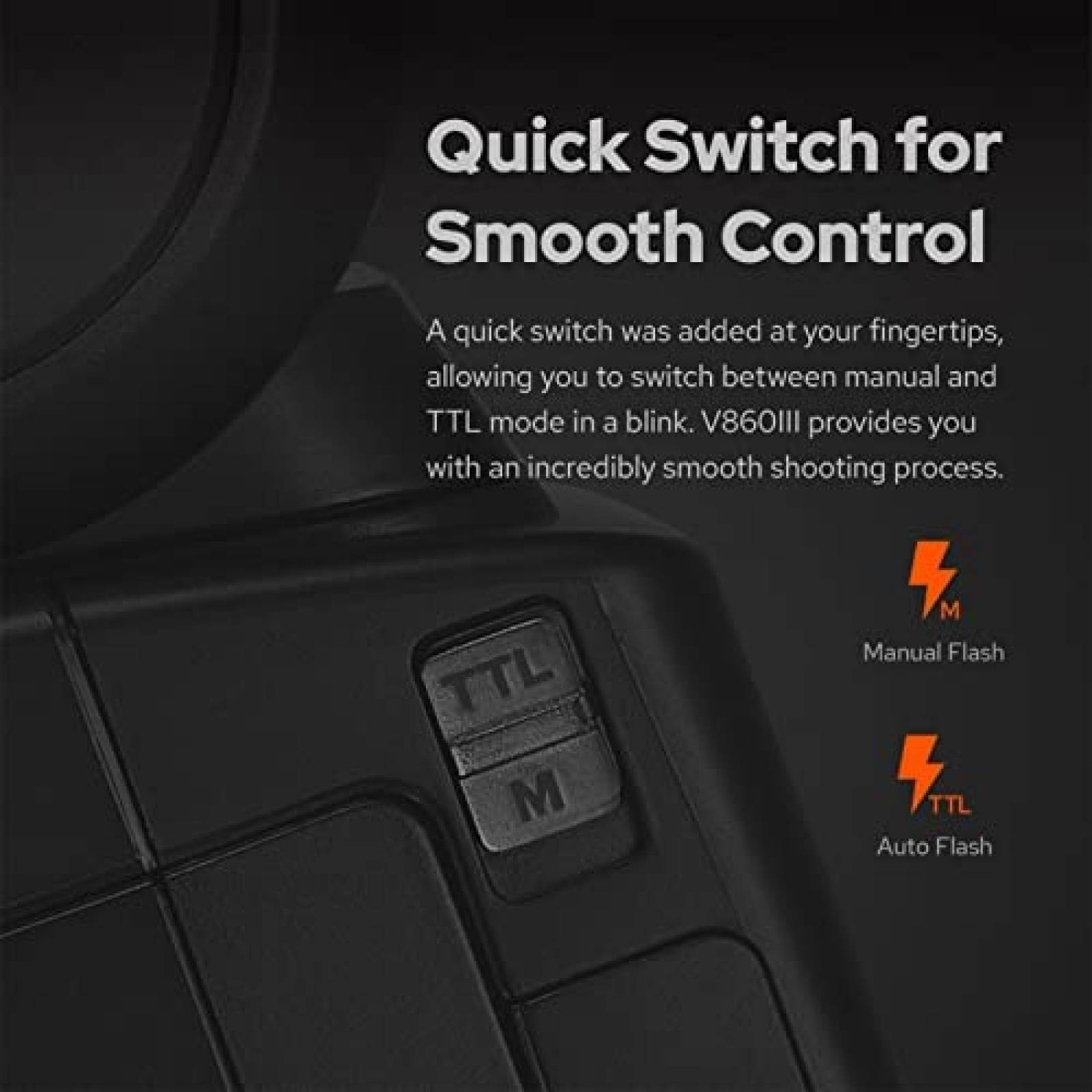 Flash Godox V860III-N para Camara Nikon HSS 1/8000s -Negro