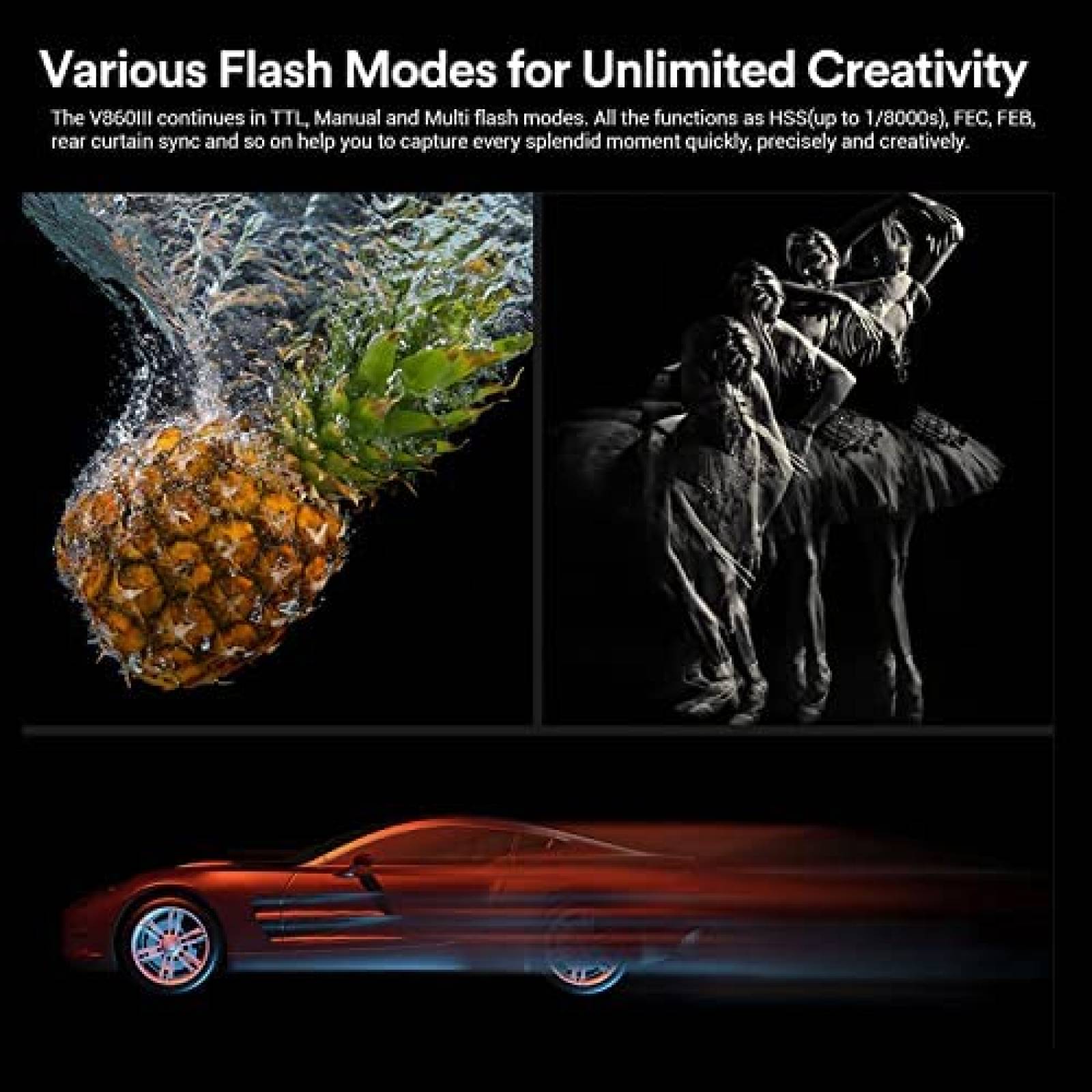 Flash Godox V860III-N para Camara Nikon HSS 1/8000s -Negro