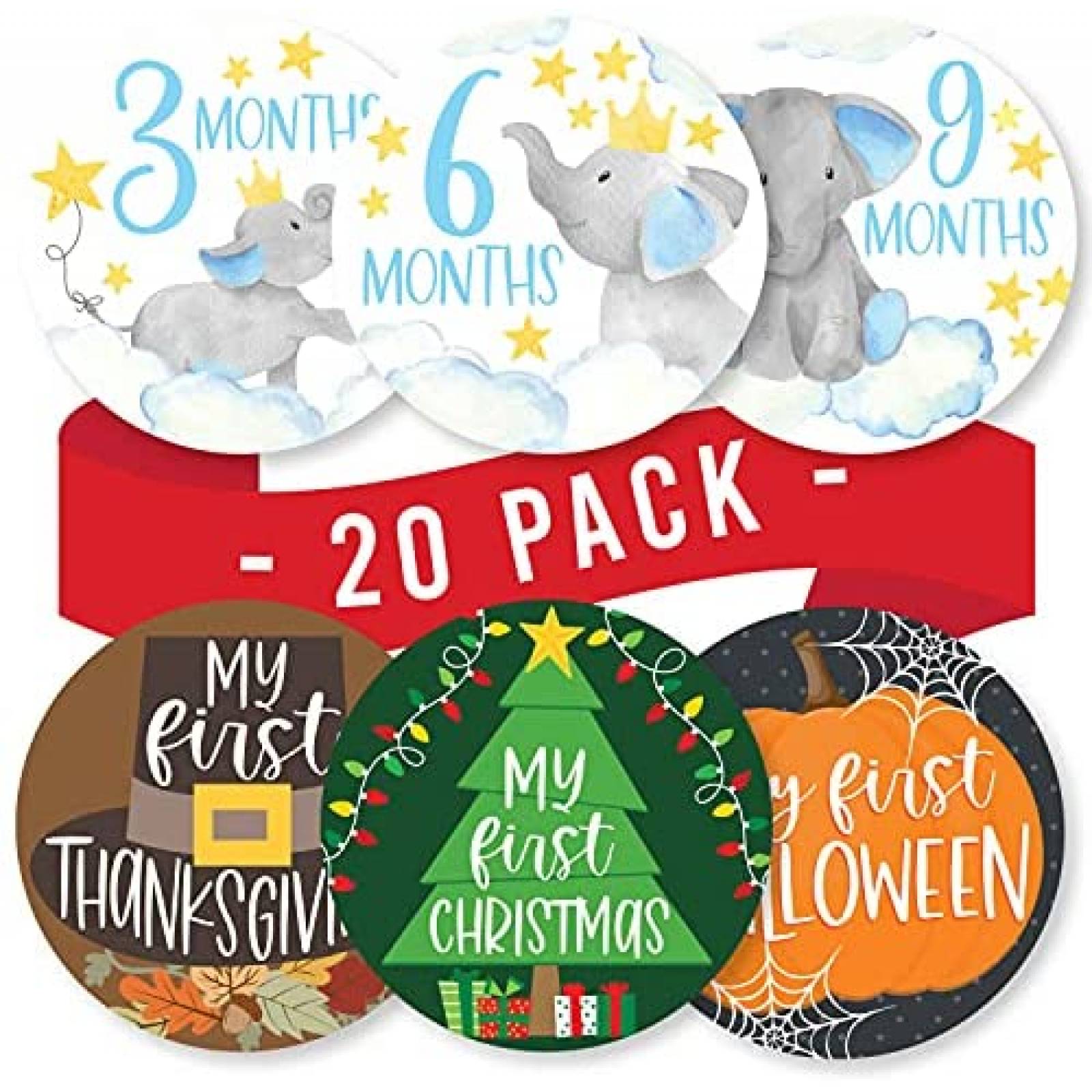 Paquete Stickers Hadley Designs Festividades Bebe 20pzas