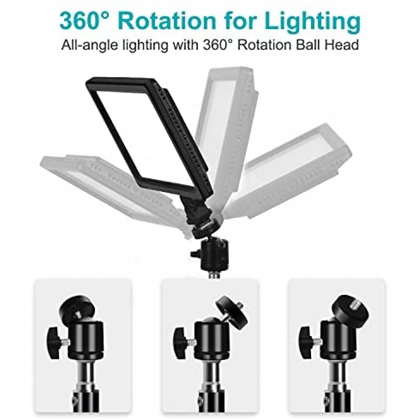 Soporte Camara EMART Aluminio 1/4" Mesa DSLR -Negro