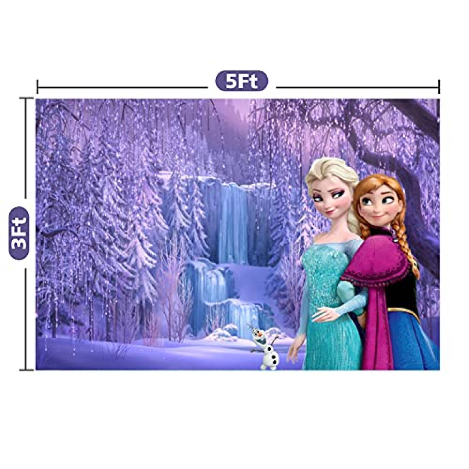 Telon de fondo RUIJIA para Fotografia de Frozen -Azul