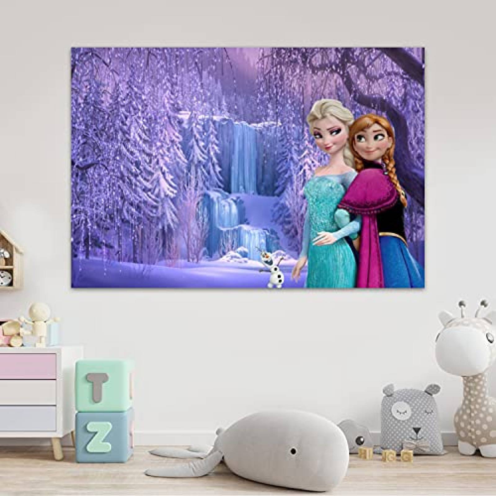 Telon de fondo RUIJIA para Fotografia de Frozen -Azul