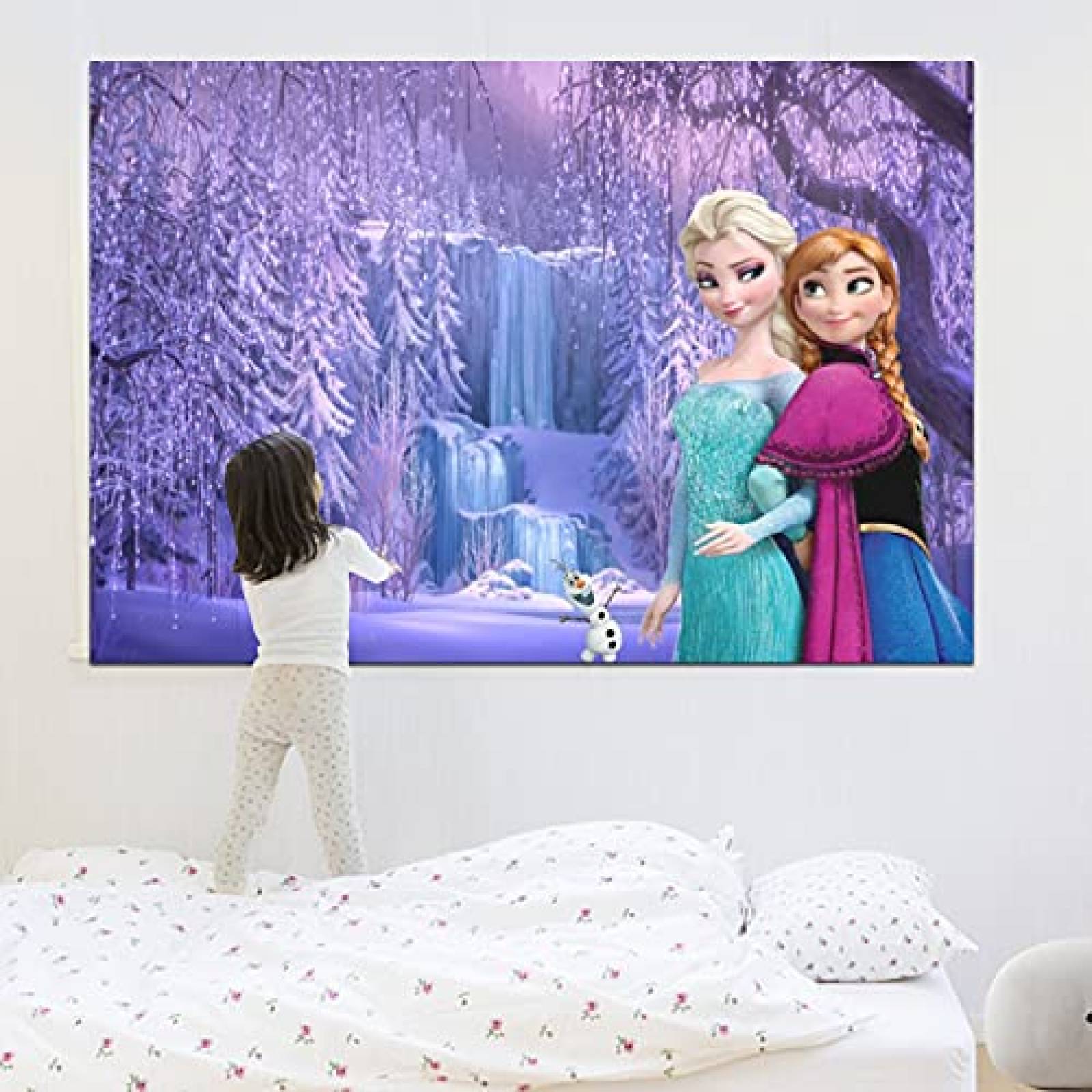 Telon de fondo RUIJIA para Fotografia de Frozen -Azul