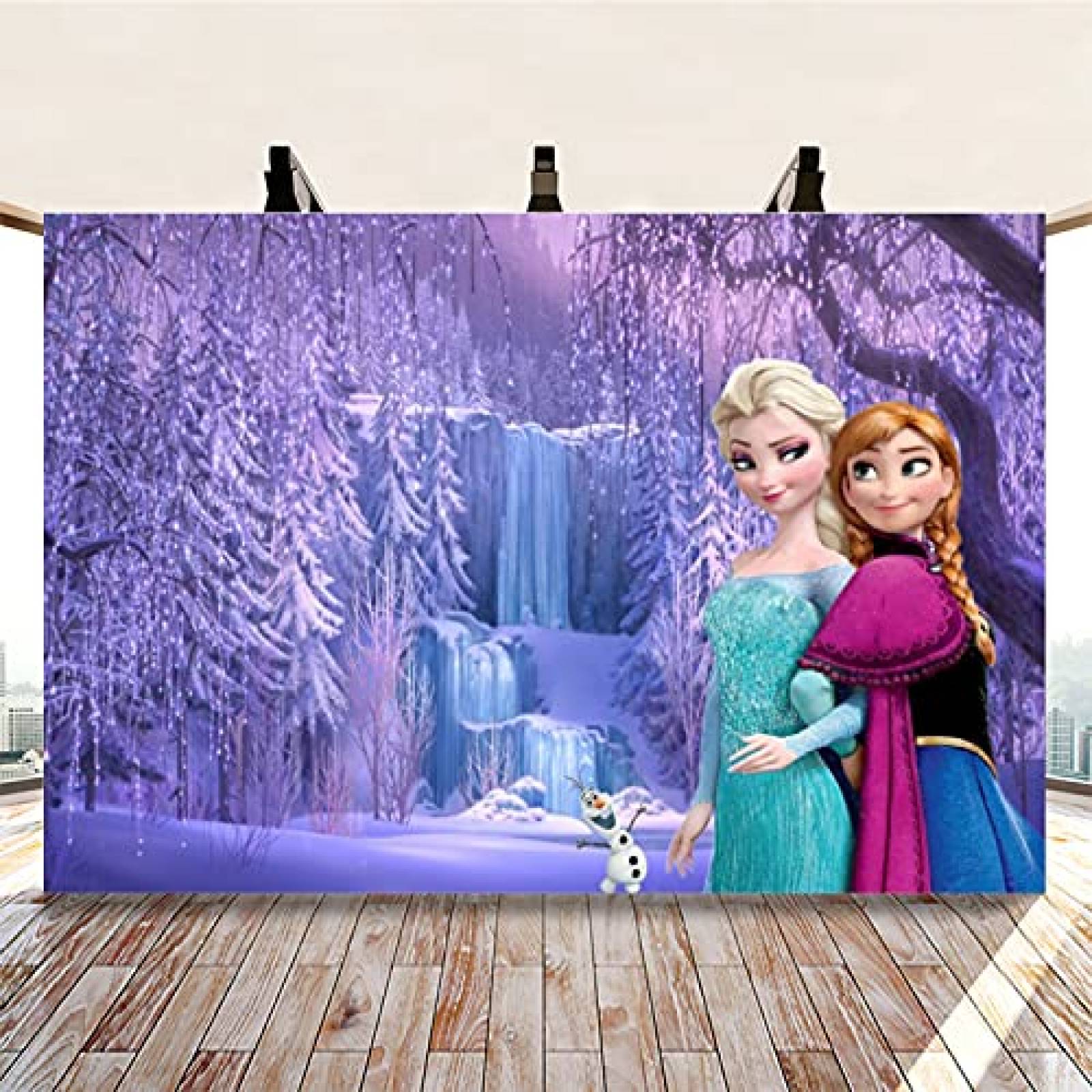 Telon de fondo RUIJIA para Fotografia de Frozen -Azul