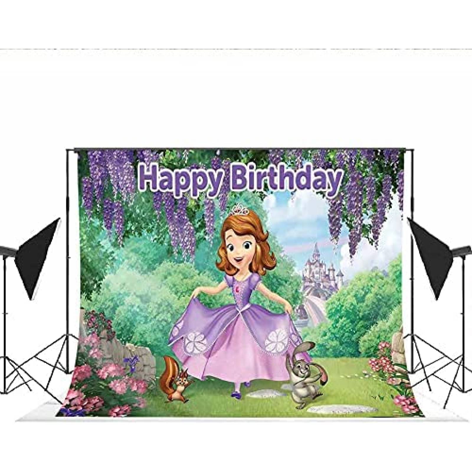 Fondo Fotografia Dawei Princesita Sofia Decoracion 5x3 Pies