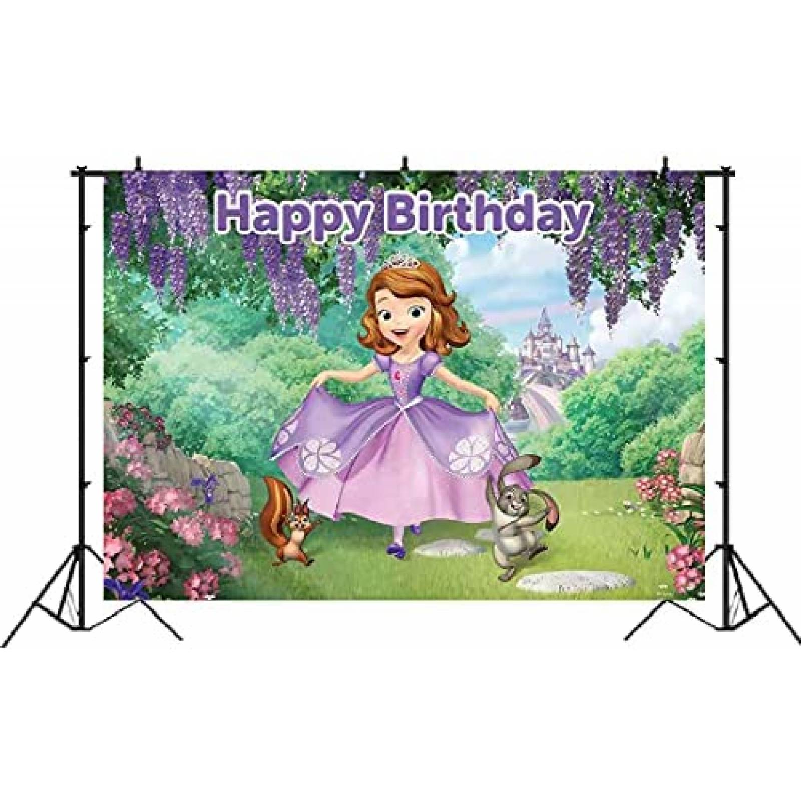 Fondo Fotografia Dawei Princesita Sofia Decoracion 5x3 Pies