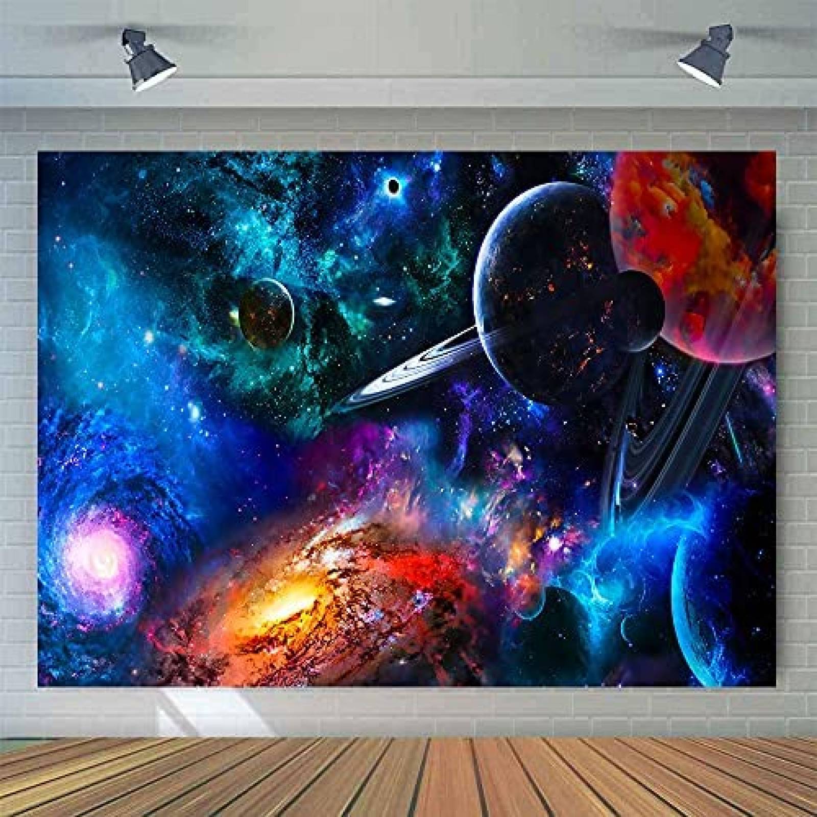 Fondo Fotografico EMTOBT de 7 x 5 pies de planetas -Azul
