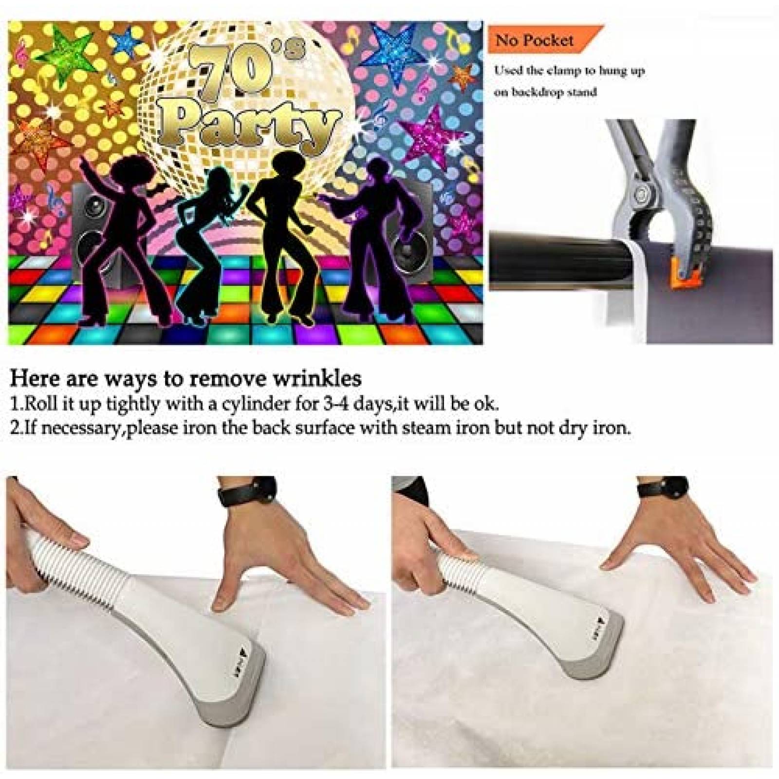 Fondo fotografia Avezano Back to 70s 7x5ft -Colorido