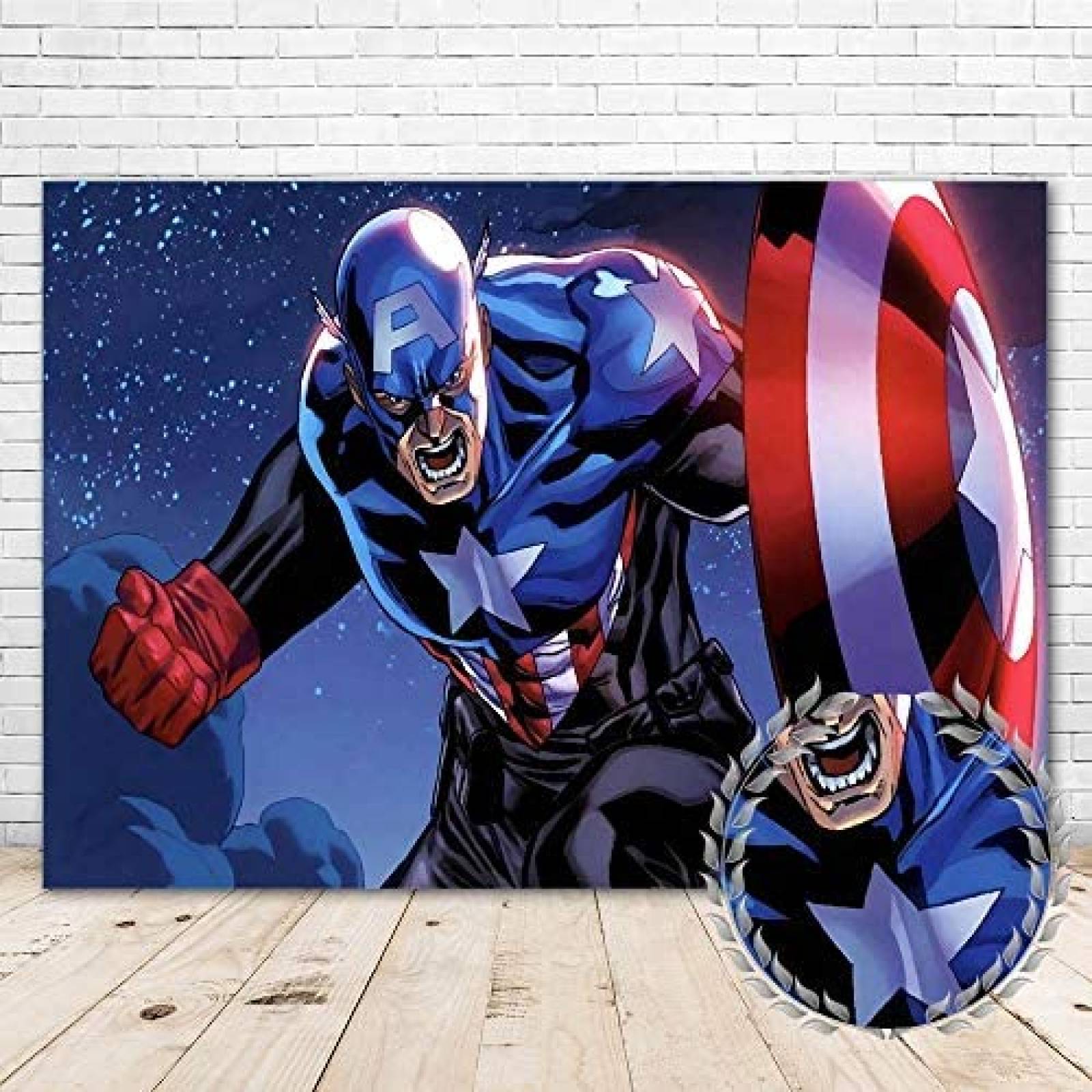 Fondo Fotografia YouRan Capitan America Decoracion Eventos