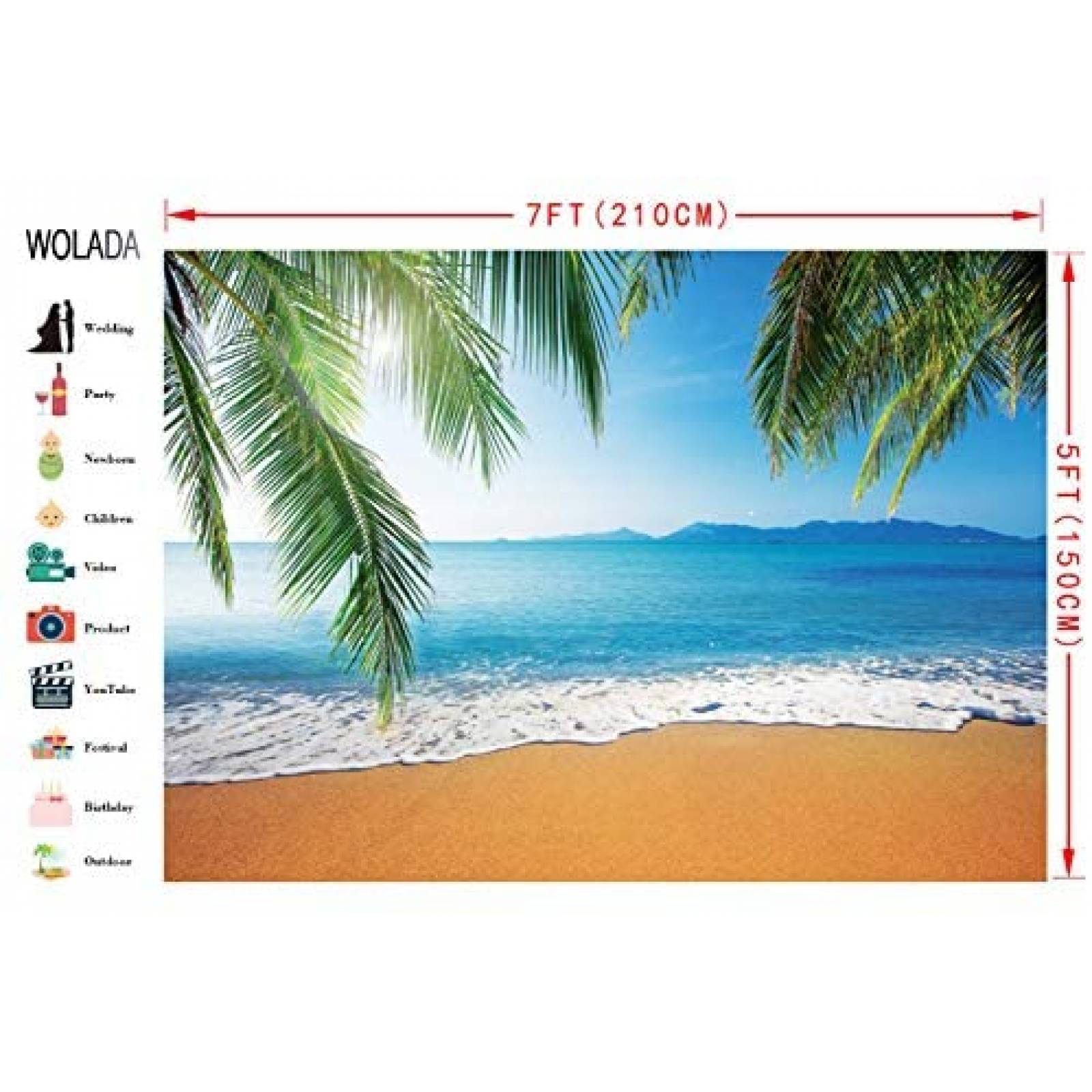 Fondo Fotografia WOLADA Verano Tropical Hawaii Exterior