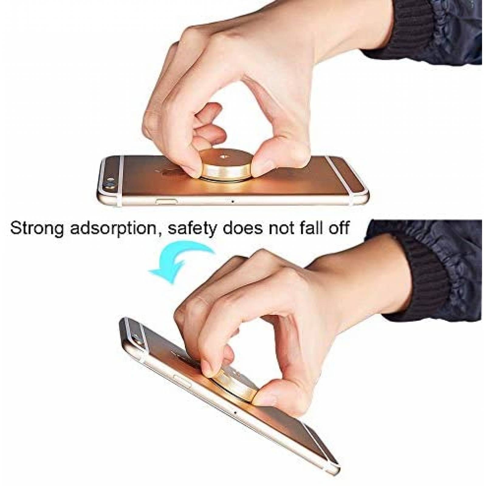 Agarre Magnetico Keyway para Celulares 3 Pzs -Negro