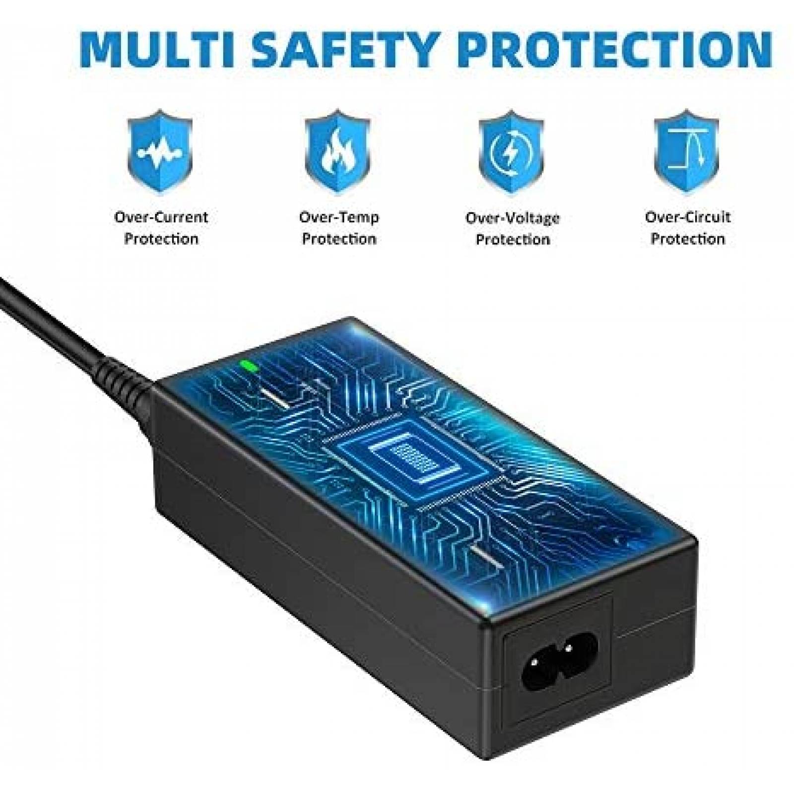 Cargador POWSEED Universal Para Laptor 45 W -Negro