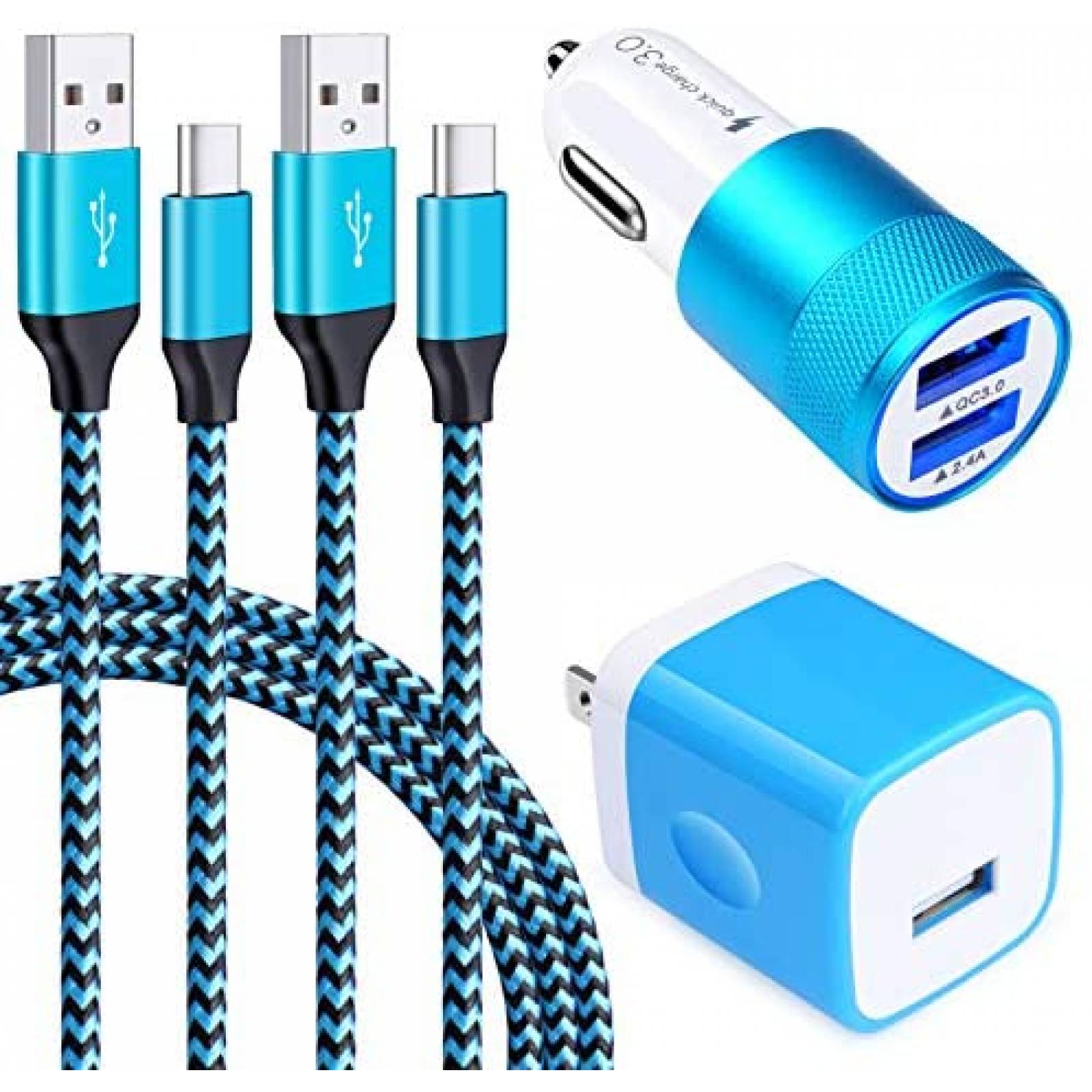 Cable Cargador CableLover YD-QC3.0,PT-WC-03 USB C 12W -Azul